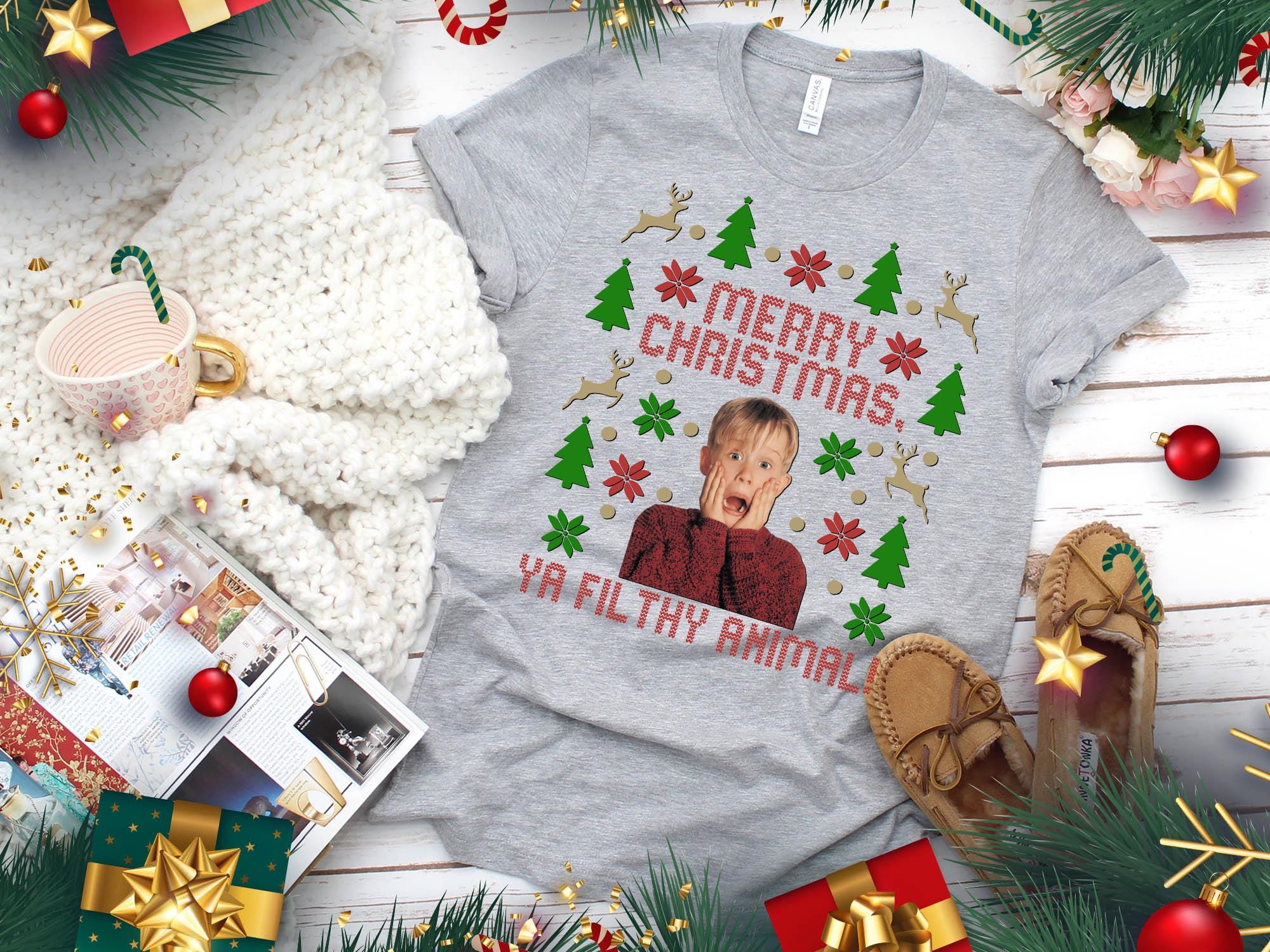 il_2000xN.6485814618_48ft-1.jpg Ya Filthy Animal Sweatshirt, Christmas Movie Tee, Merry Christmas Kevin Tshirt