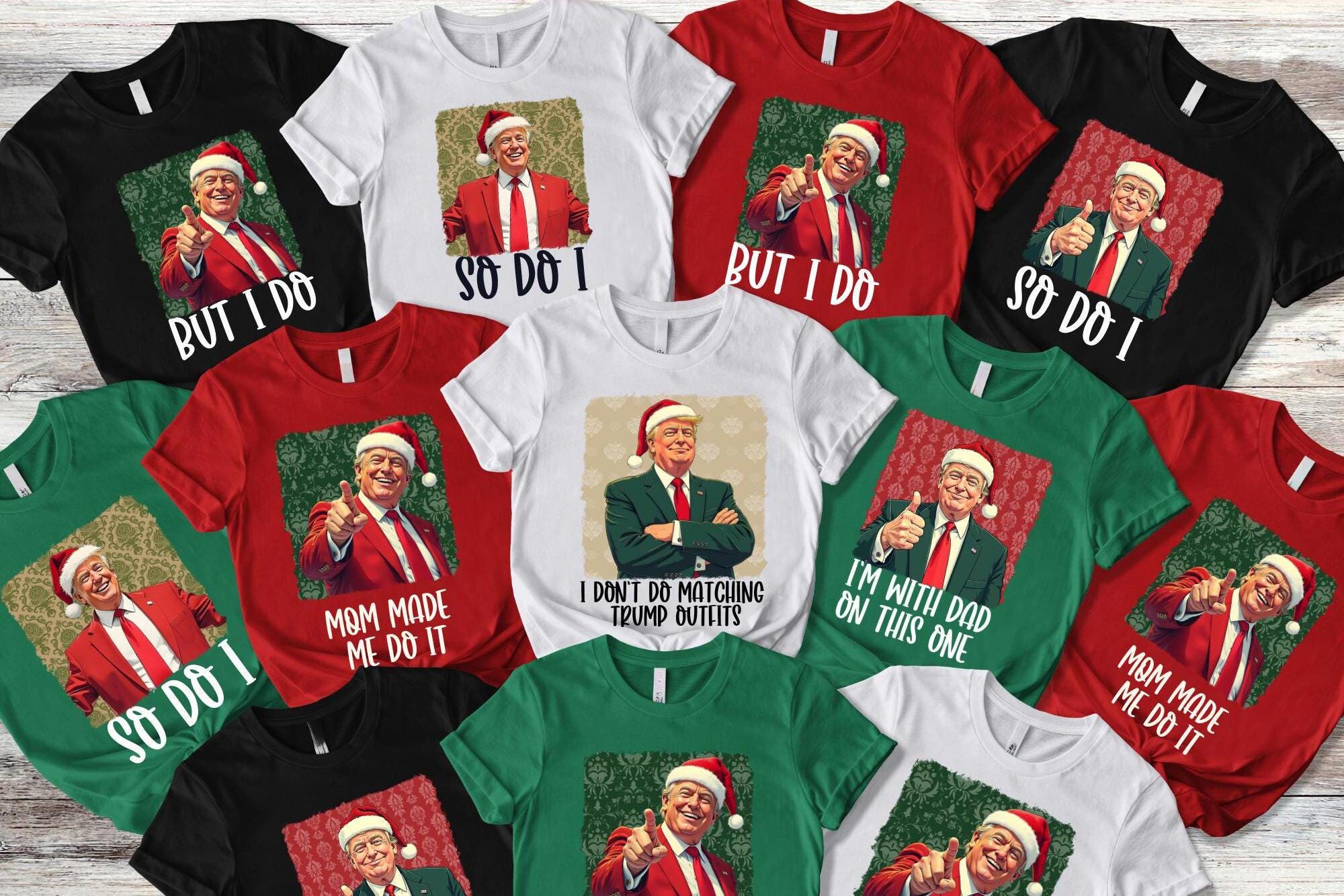 Custom Trump Matching Christmas Pajamas Shirt Family Funny, I Dont Do Matching Trump Pajamas Shirt, Trump Christmas Shirt Shirt, Trump Shirt