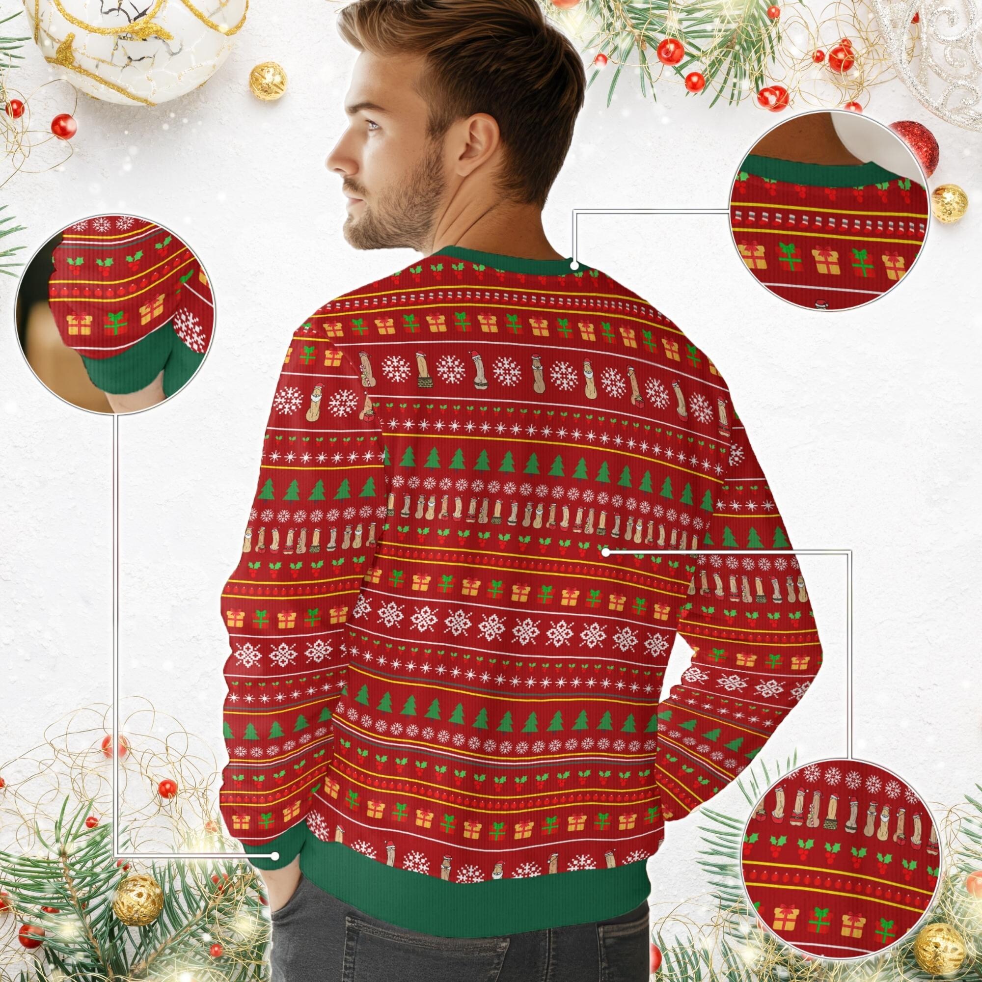 il_2000xN.6487072569_j867.jpg Merry Dickmas Ugly Sweater, Christmas Dirty Sweater For Party, Funny Christmas Holiday Sweater, Cockmas Ugly Sweater, Ugly Xmas Sweater