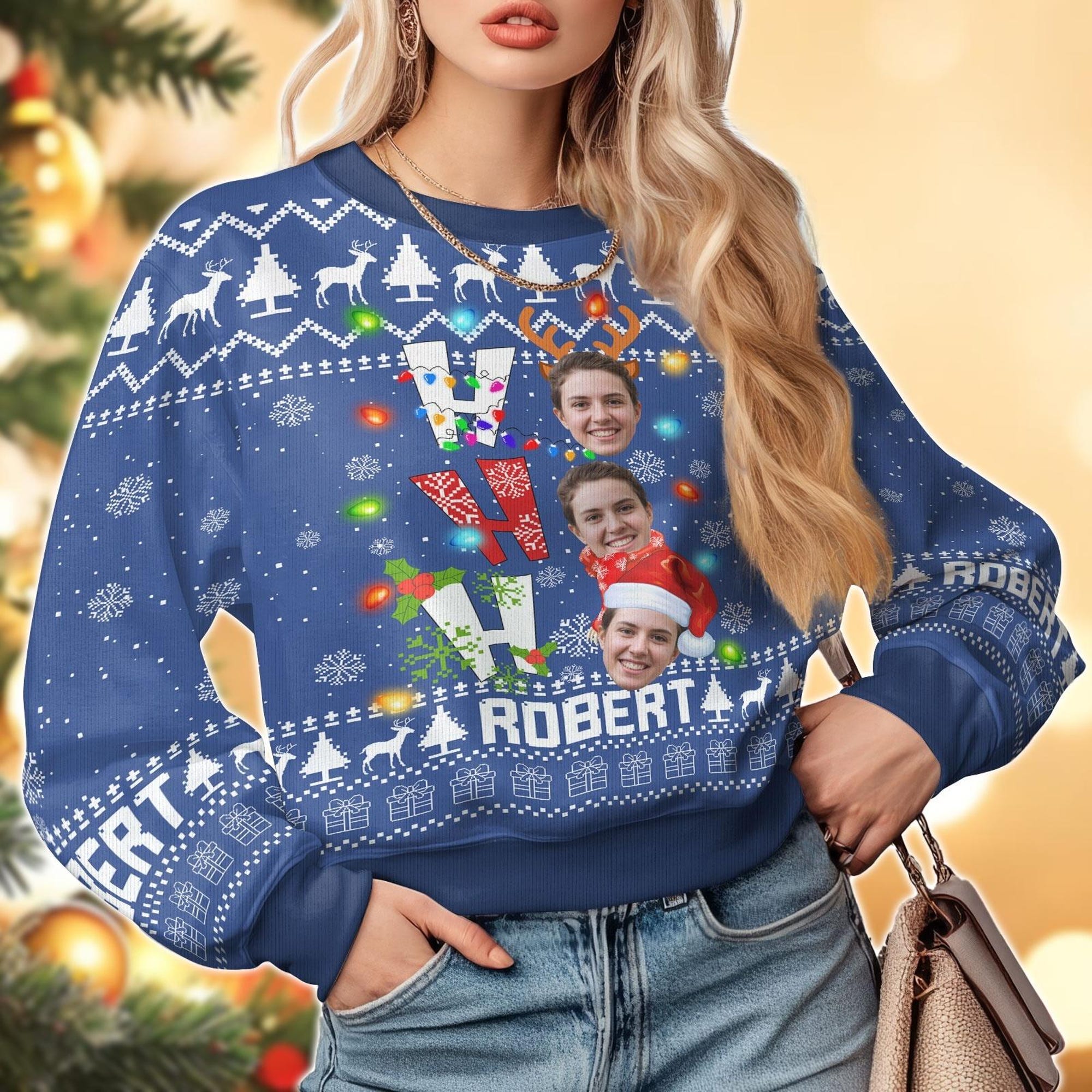 il_2000xN.6492942447_ohbq.jpg Funny Custom Face Ugly Christmas Sweater, Family Christmas Sweater, Couples Matching Ugly Sweater, Personalized Pet Xmas Sweater