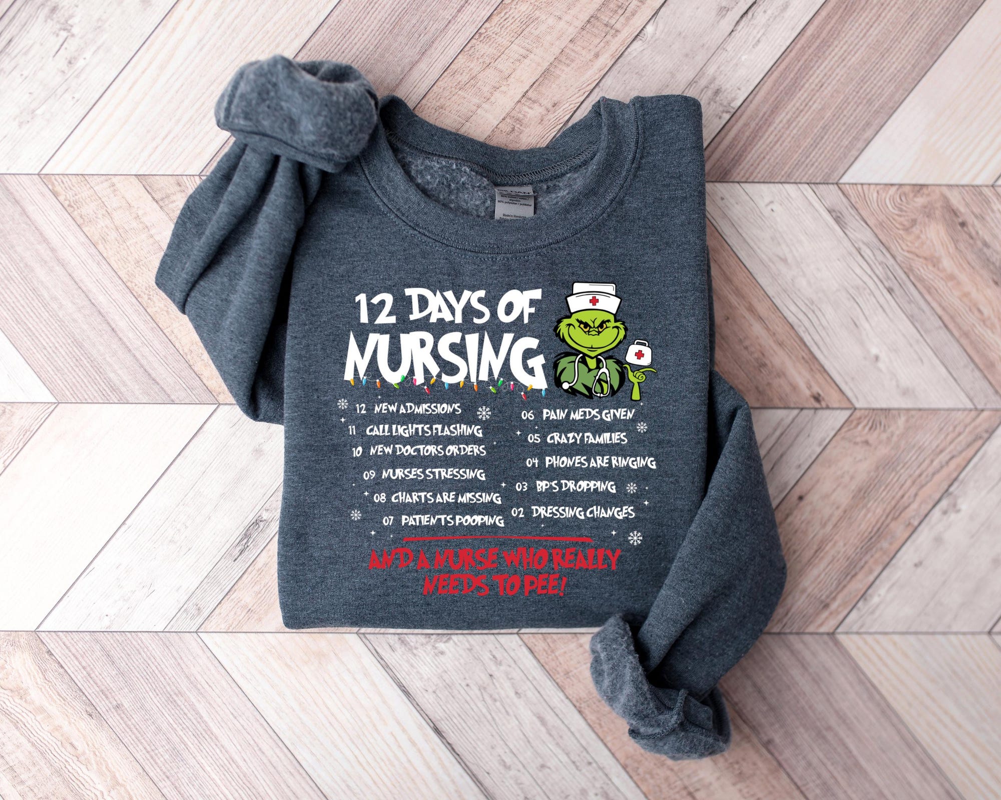 il_2000xN.6494779261_i17u-1.jpg Funny Christmas Nurse Sweatshirt,Merry Grinchmas shirt,Nursing shirt,Christmas Gift For Nurse, Nurse Grinch Shirt,Cute Christmas Nurse Shirt