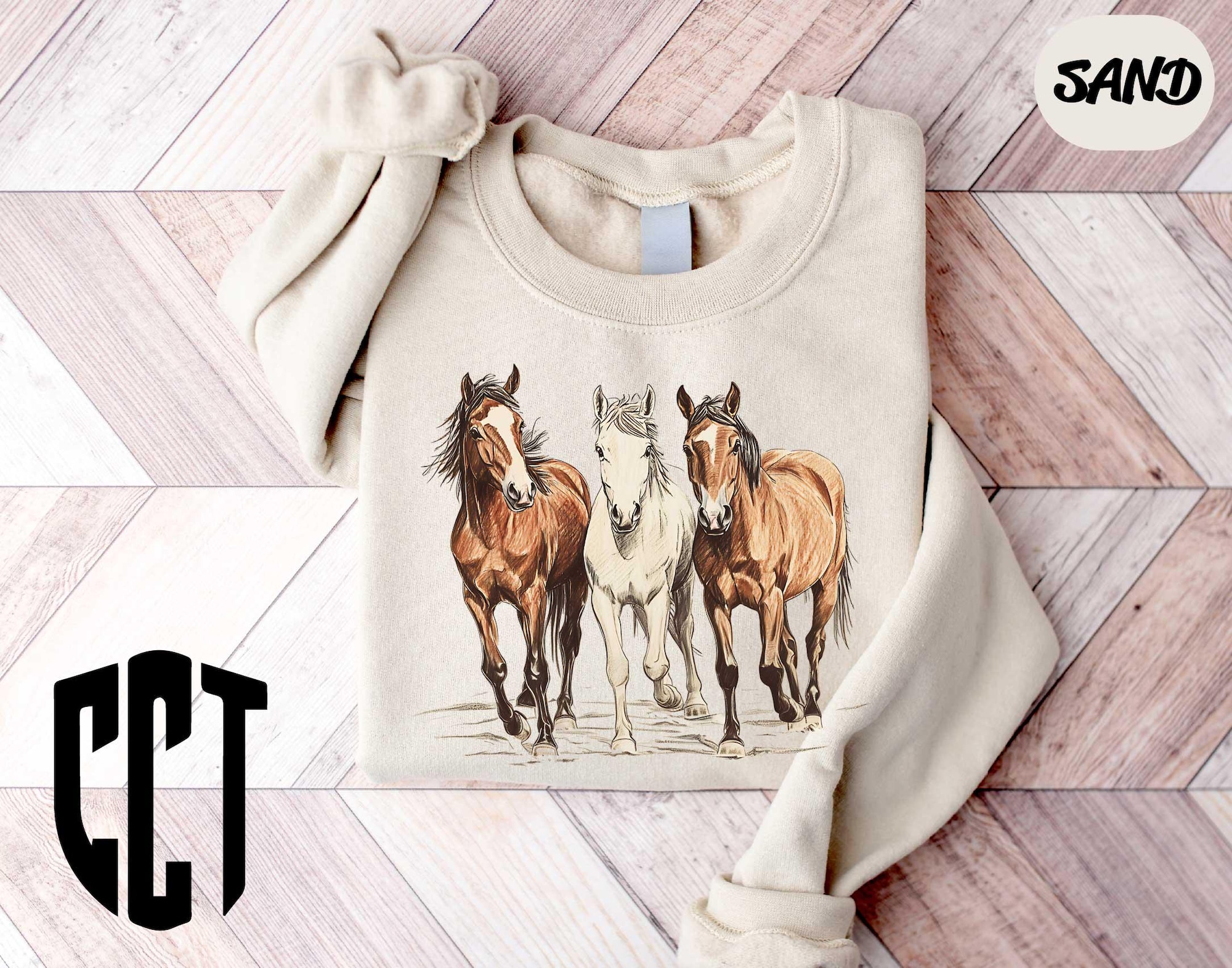 il_2000xN.6494983984_hd0a-4.jpg Western Horses Sweatshirt, Horse Lovers Gift, Cute Women Western Gift, Cowgirl Gift, Cute Western Horses, Cute Women Gift, Rodeo Hoodie