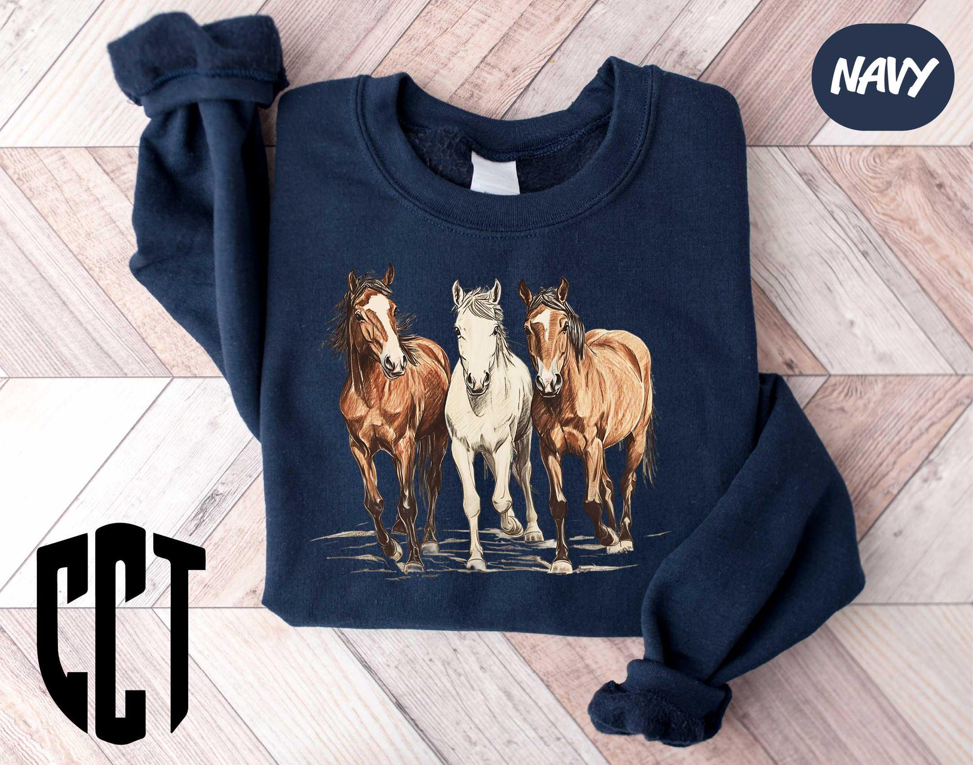 il_2000xN.6494984020_k9rp-4.jpg Western Horses Sweatshirt, Horse Lovers Gift, Cute Women Western Gift, Cowgirl Gift, Cute Western Horses, Cute Women Gift, Rodeo Hoodie