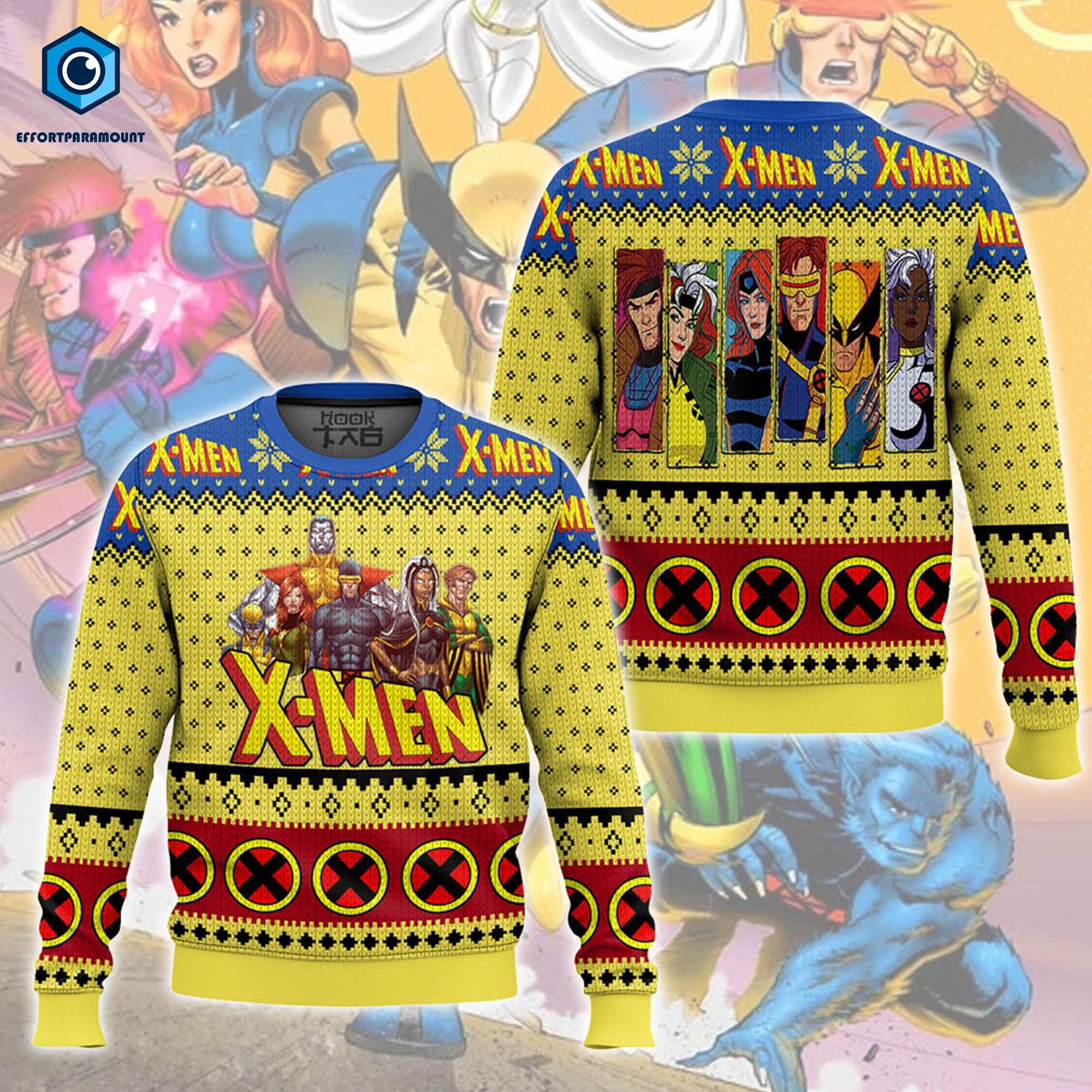 Xmen Ugly Christmas Sweater, Super Heroes Christmas Sweater, Xmen Wolverine Storm Jean Grey Beast, Super Heroes Movie Sweater