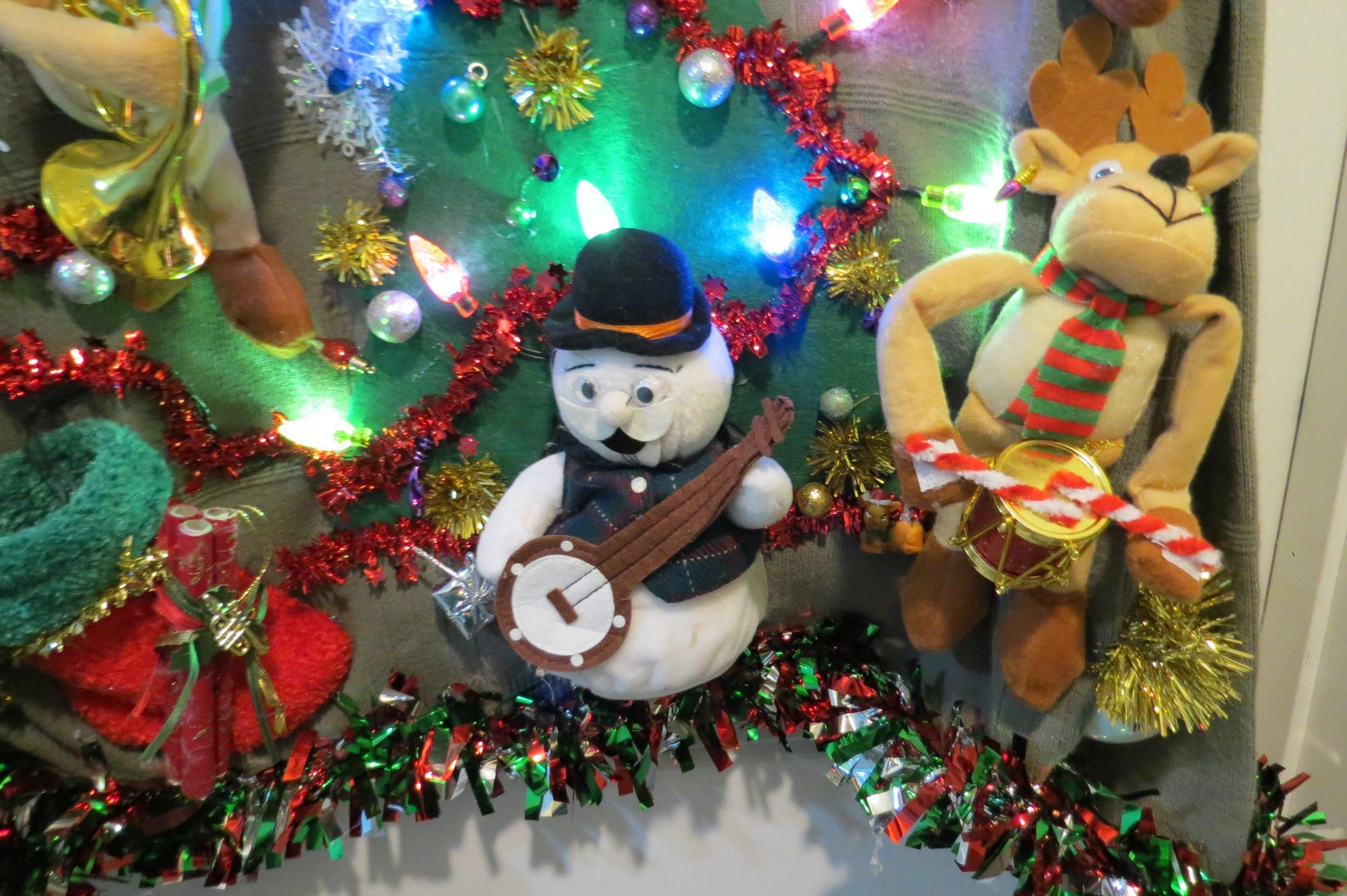 il_2000xN.6500333650_8e9e-1.jpg 3-D Santa and Reindeer Band, Music making, Tacky Ugly Christmas Sweater, Hilarious Fun unisex XLarge, funny sweater, Rockin Reindeer