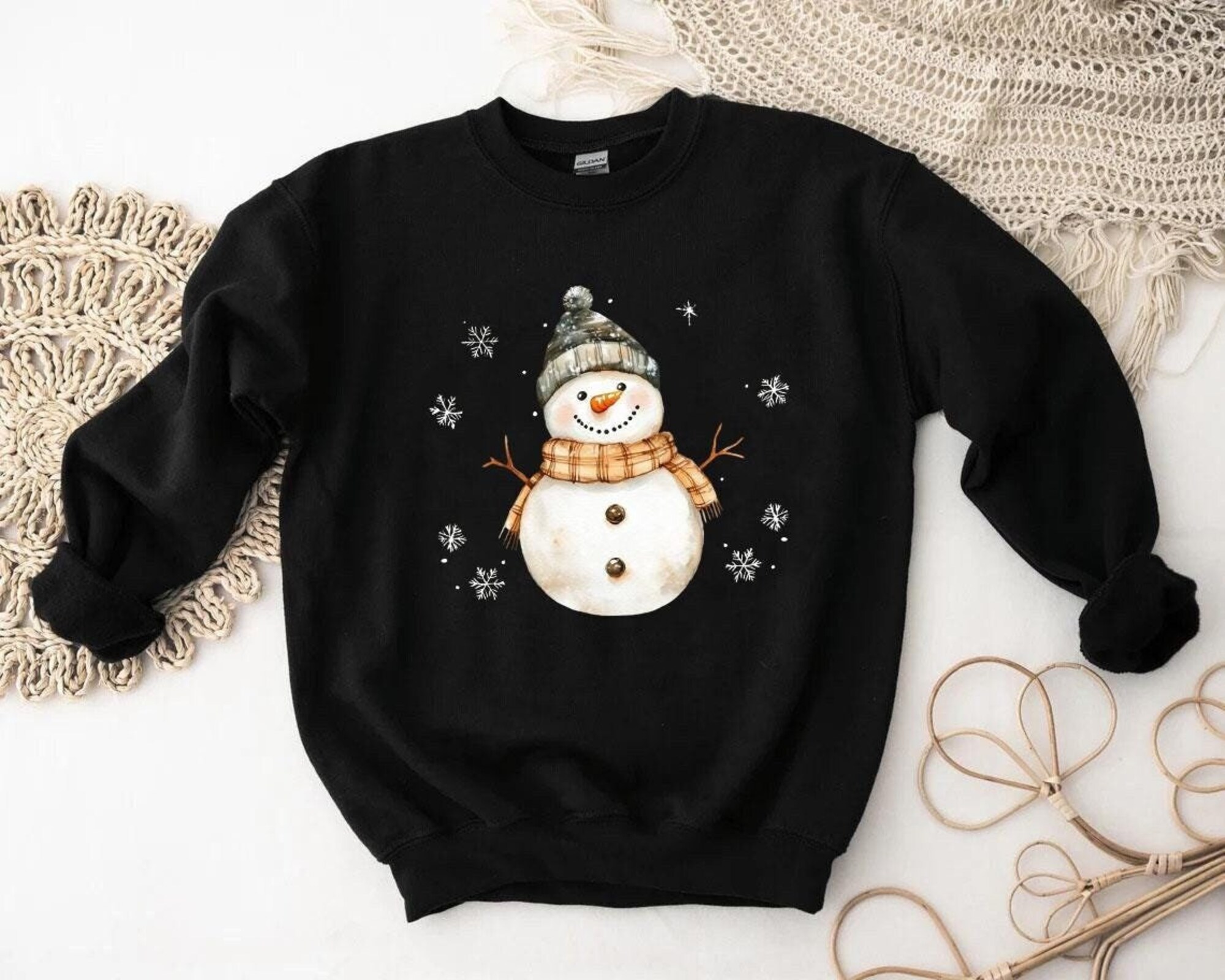 Christmas Snowman Sweatshirt, Snowman Hoodie, Christmas Sweatshirt, Christmas Crewneck, Snowman Sweatshirt, Christmas Sweatshirts for Women