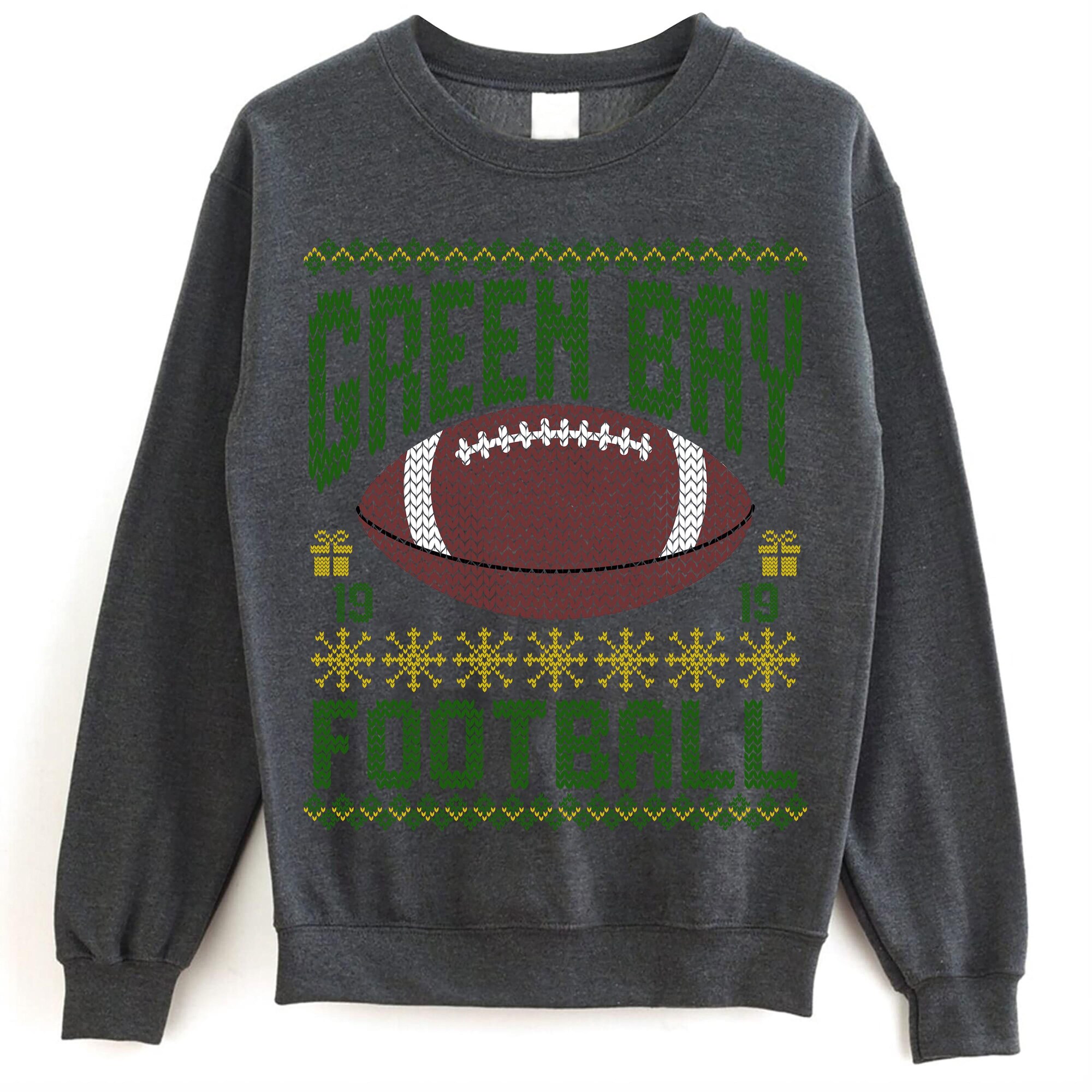 il_2000xN.6501133441_380k-1.jpg Green Bay Ugly Christmas Sweatshirt, Football Shirt, Christmas Gift Tee, Festive Football Crewneck, Holiday Winter, Green Bay Football Fan