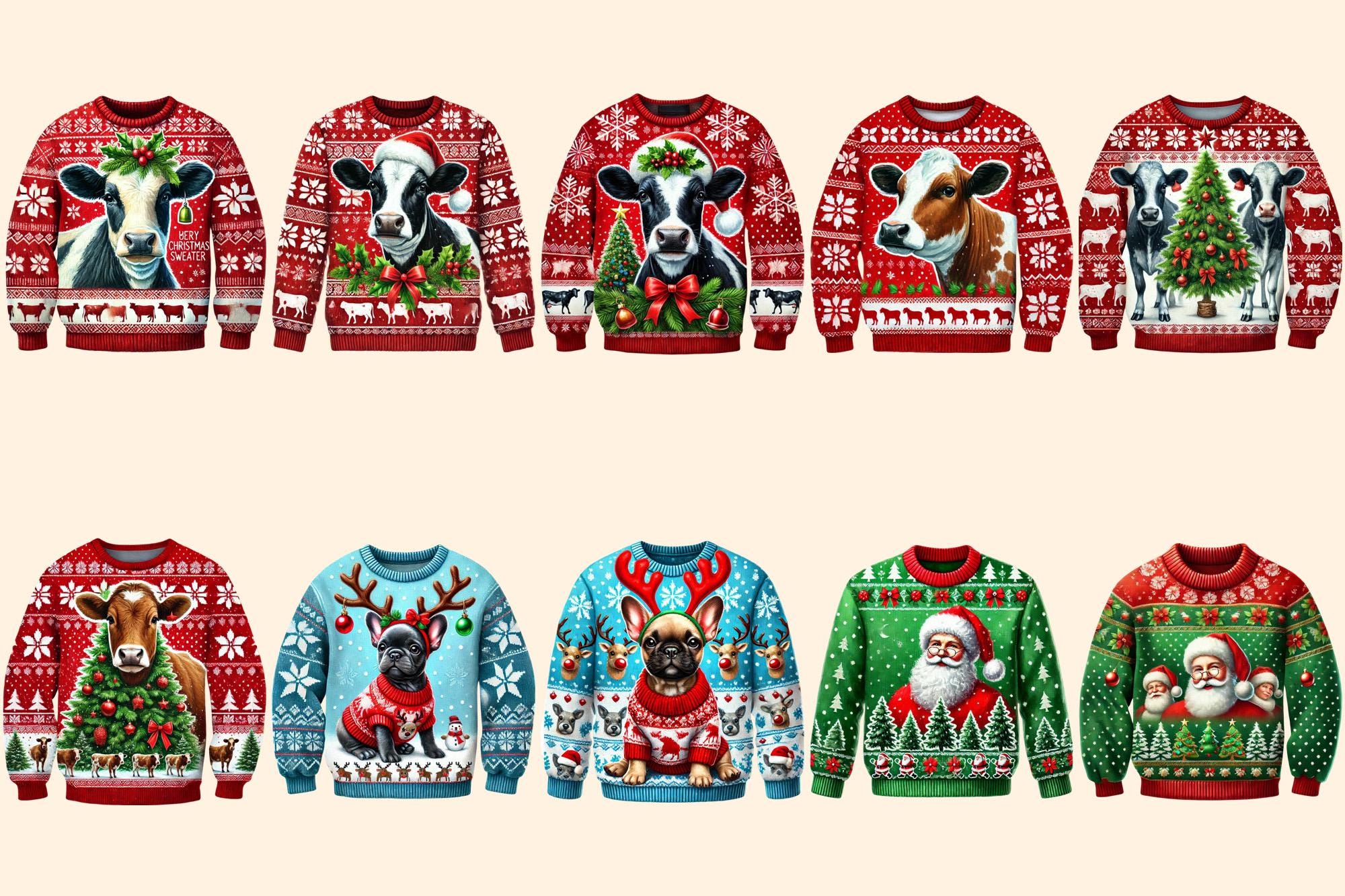 il_2000xN.6508235874_aqds.jpg Ugly Sweaters PNG Clipart Collection - 50 PNG, Festive x-mas graphics, Holiday sweater art, Commercial use, Digital download