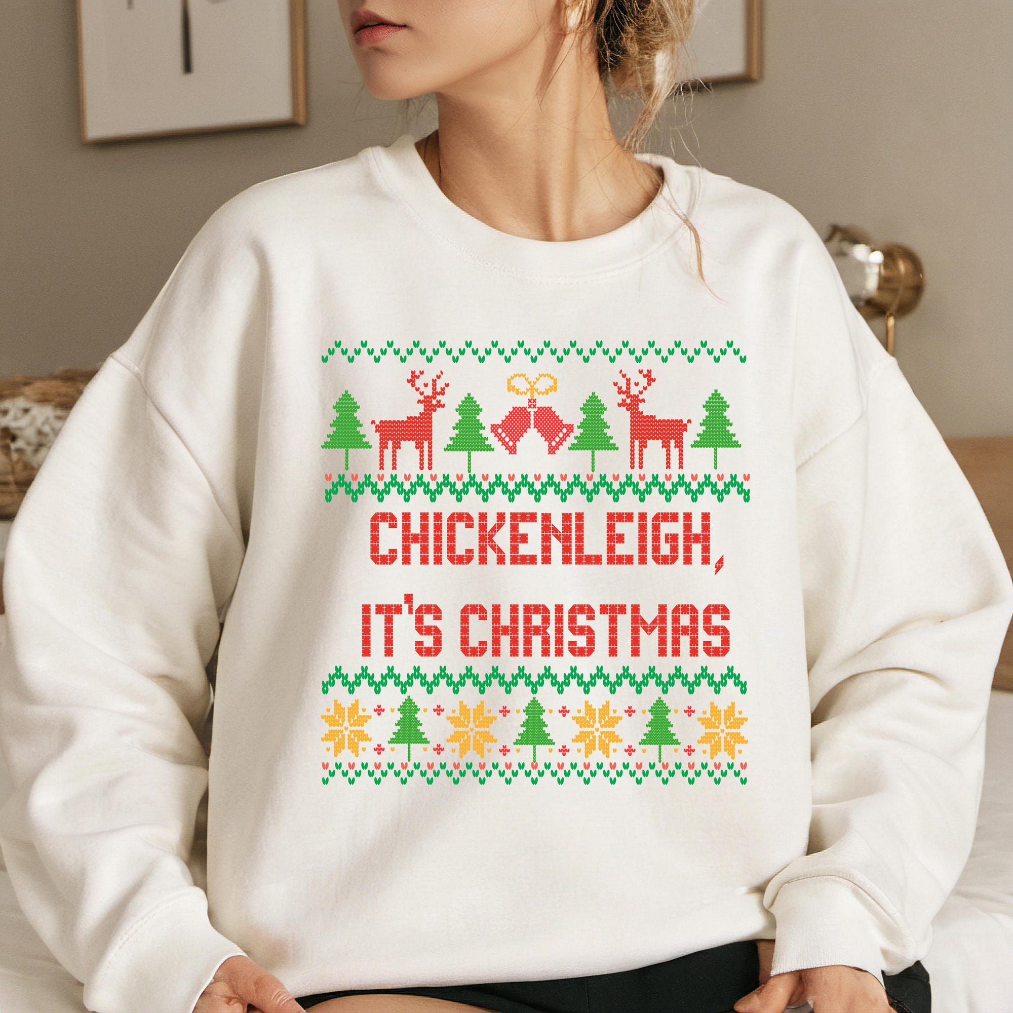 il_2000xN.6508753333_bxj8-1.jpg Chickenleigh Its Christmas Sweatshirt, Christmas Stitch Design, Christmas Gift, Gift for Him, Gift for Her