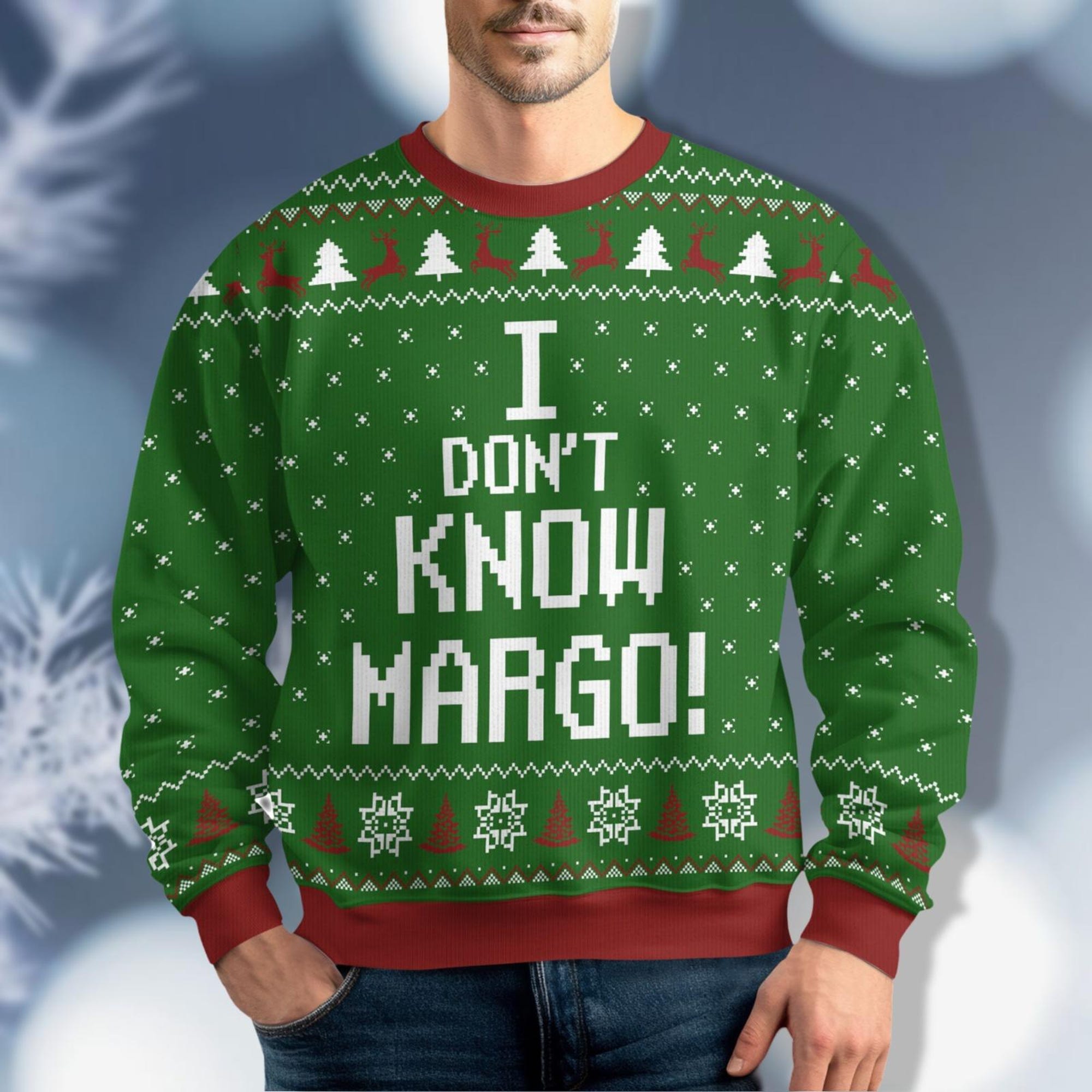 Todd And Margo Christmas Sweater, Why is the Carpet All Wet Todd, I Dont Know Margo, Unisex Sweater, Couple Christmas Sweater