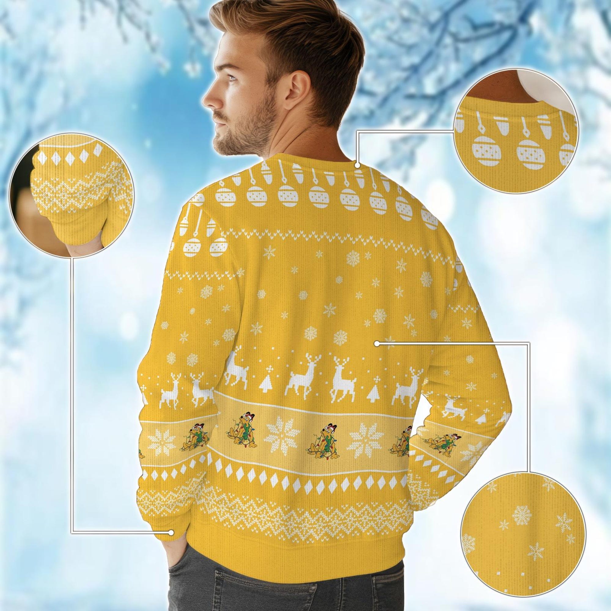 il_2000xN.6508981397_lwy0.jpg Pluto Disney Santa Ugly Sweater, Mickey Friends Christmas Sweater, Disney Trip Xmas Sweater, Pluto Dog Sweater, Magic Kingdom Gift