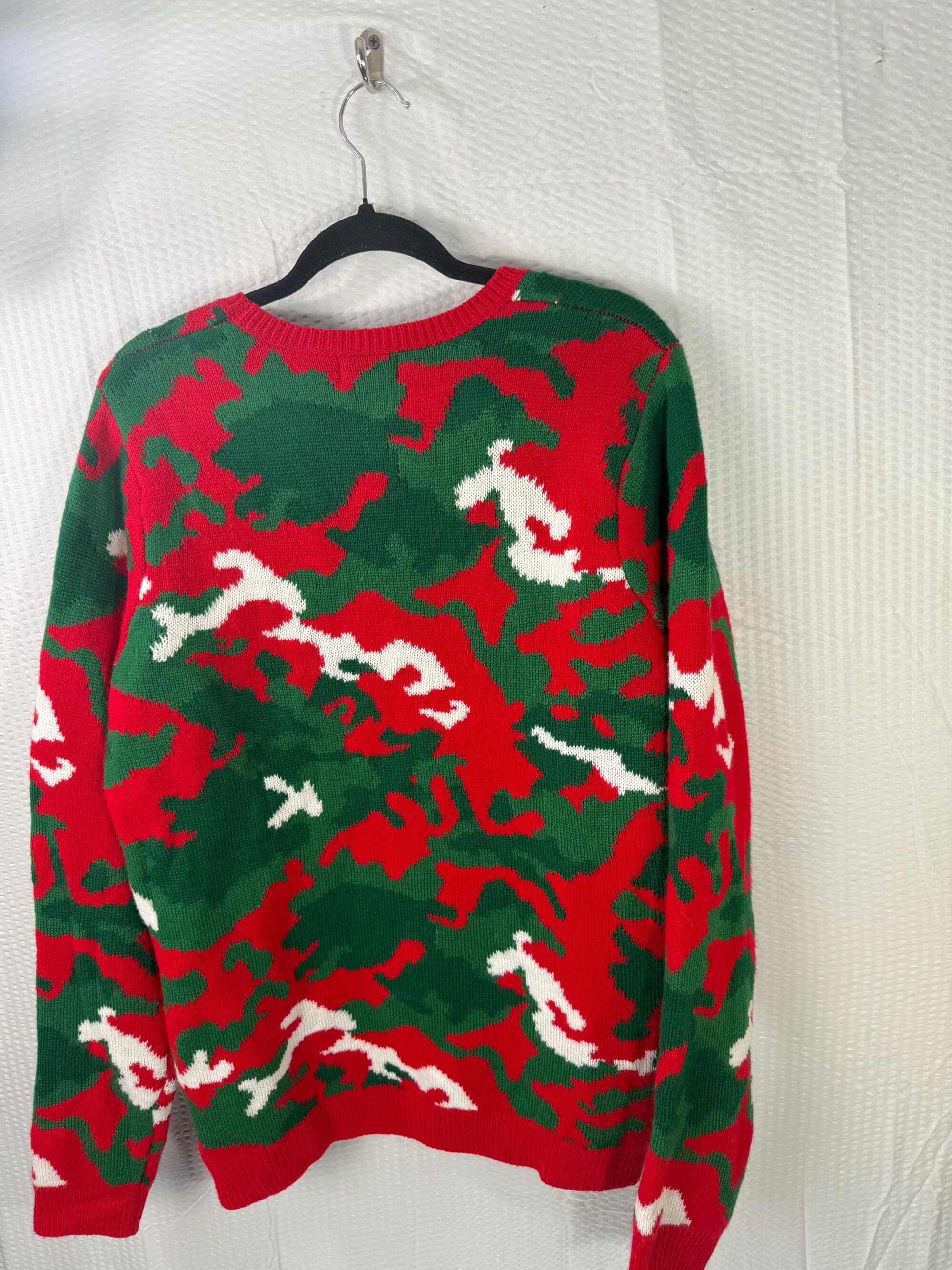 il_2000xN.6510783573_np36.jpg VTG MEN'S Holiday Time Christmas sweater REINDEER Front Pocket Size medium