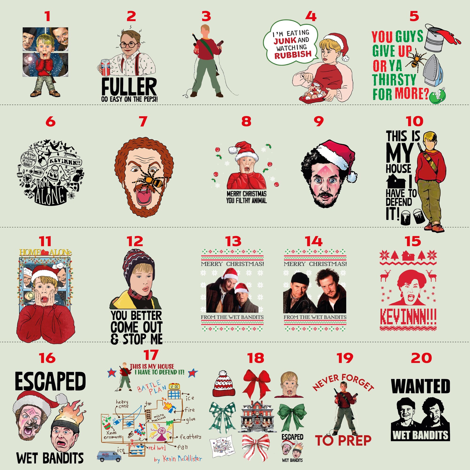 il_2000xN.6524617265_lrj9.jpg Custom Home Alone Christmas Movie 60 Quote Shirts: Family Match Xmas Tshirt, Kevin Tee