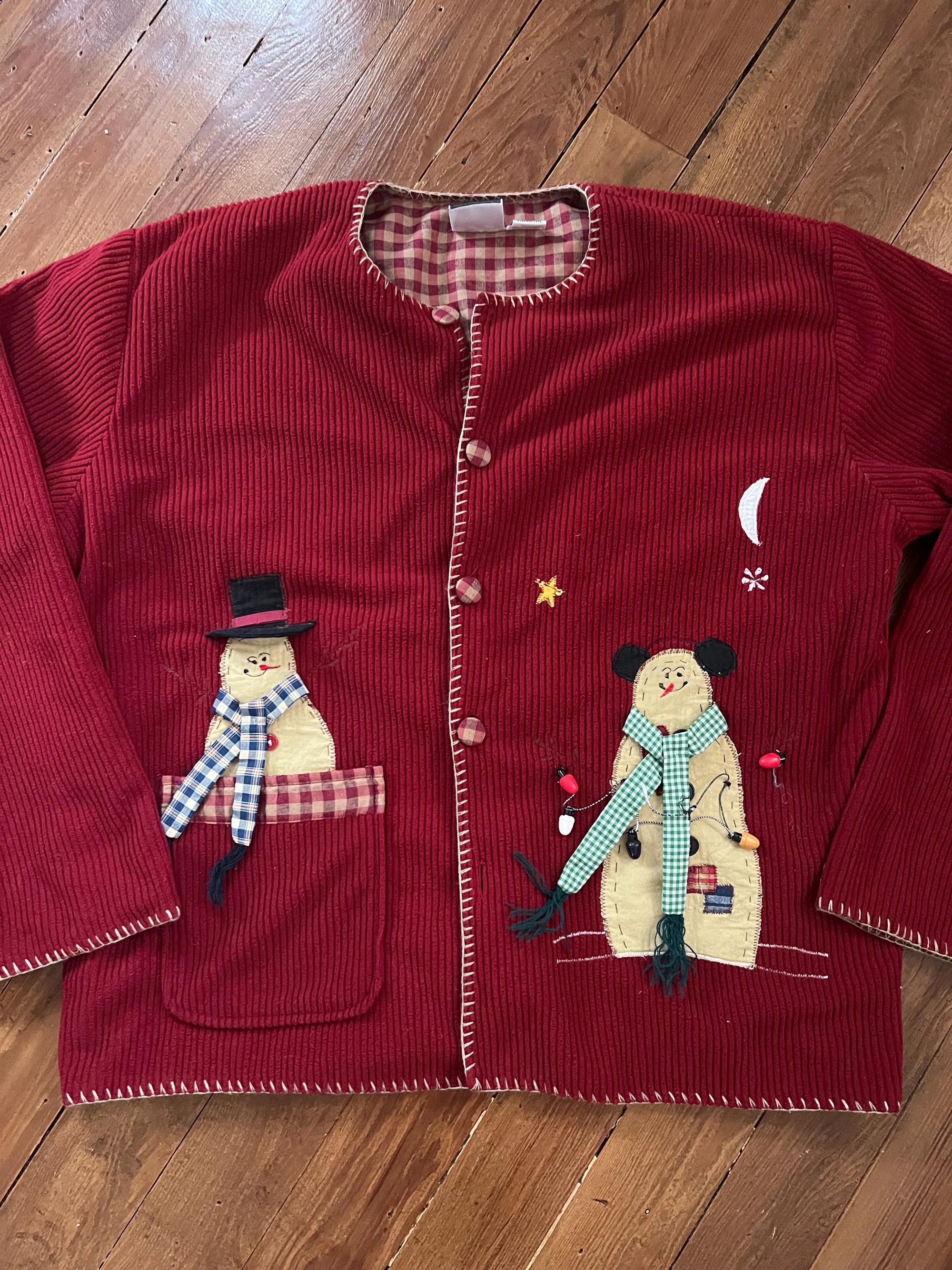 Vintage Christmas Sweater/Primitive Christmas