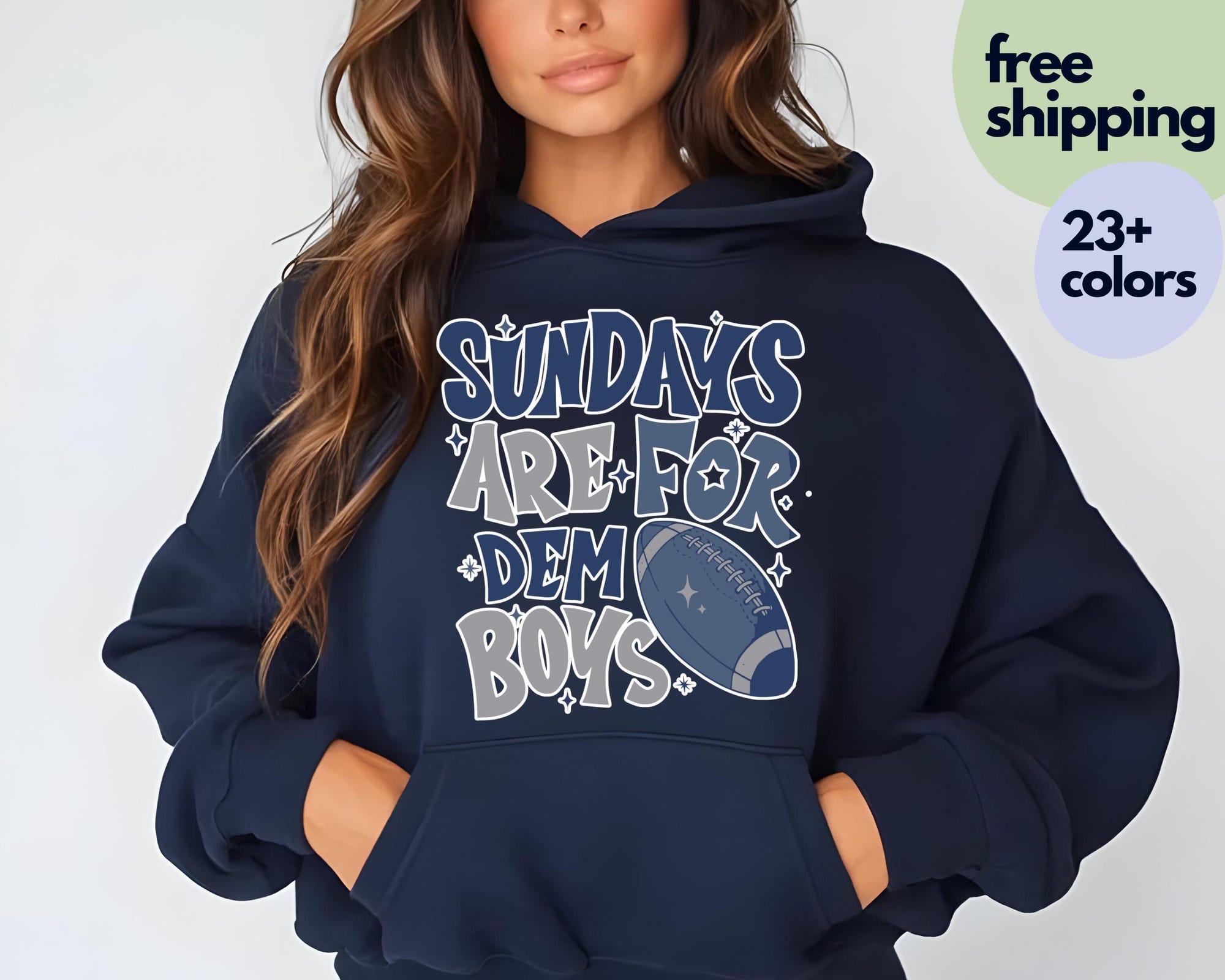 Sundays Are For Dem Boys Hoodie, Dallas Football Shirt, Cowboys Sweatshirt, Texas Hoodie, Dallas Tee, Football Gifts for Him, Texans Tee