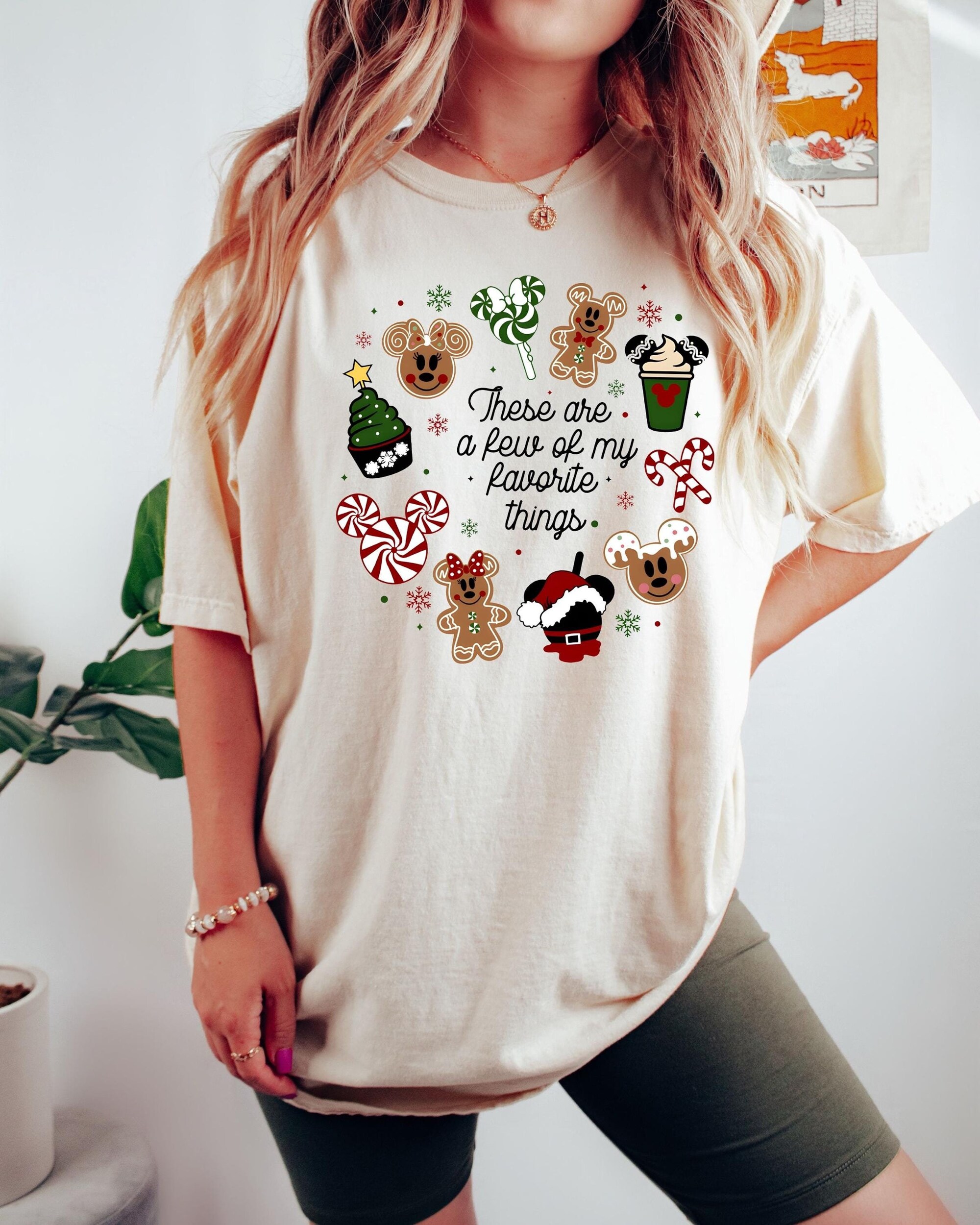 These Are a Few of my Favorite Things Christmas Shirt, Xmas Snacks Shirt, Mickey Minnie Christmas Tee, Christmas Family Trip, Christmas Gift