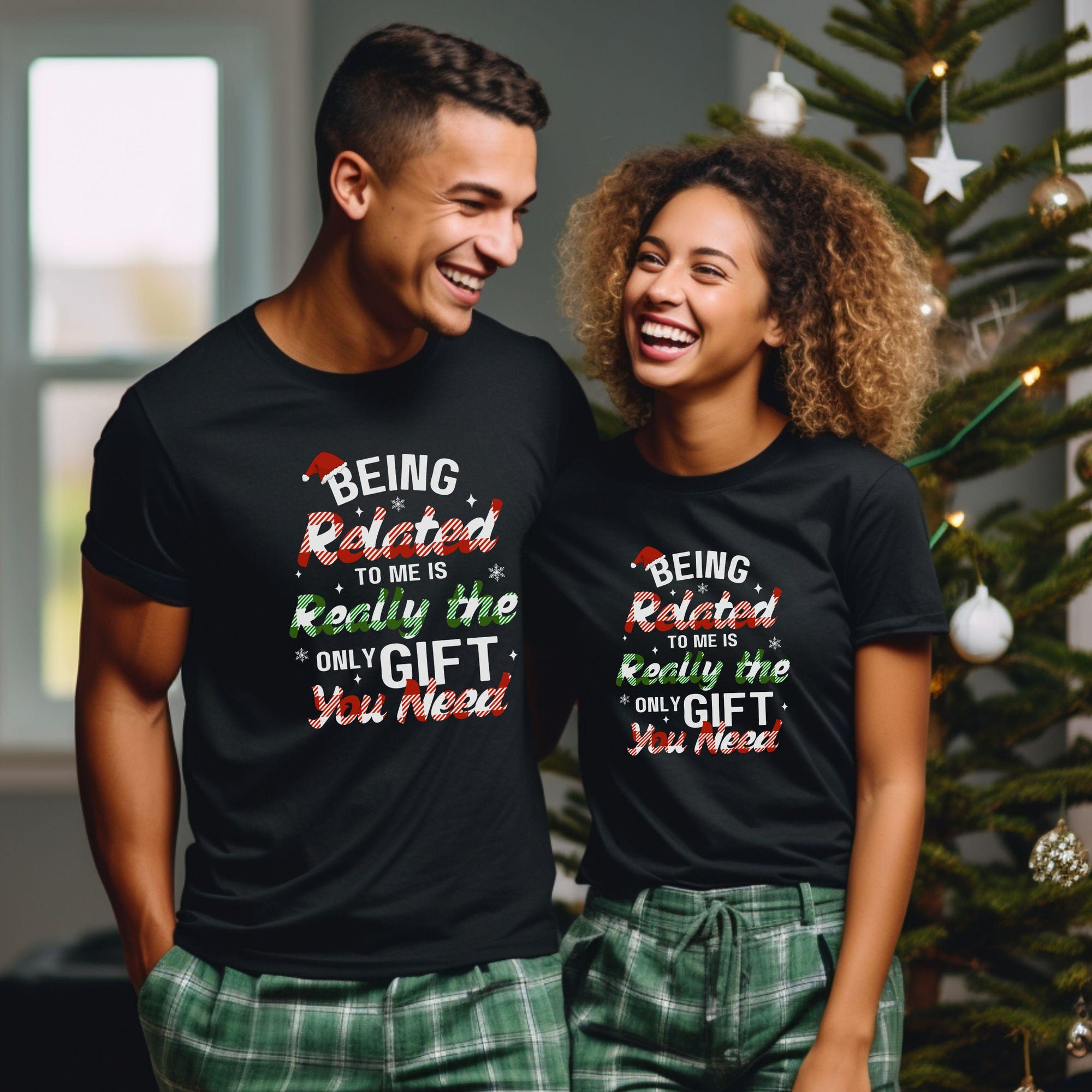 il_2000xN.6552781491_156m-1.jpg Being Related to Me Is Really the Only Gift You Need Shirt, Funny Christmas Shirt, Family Christmas Tshirt, Gift for Relatives, Holiday Tee