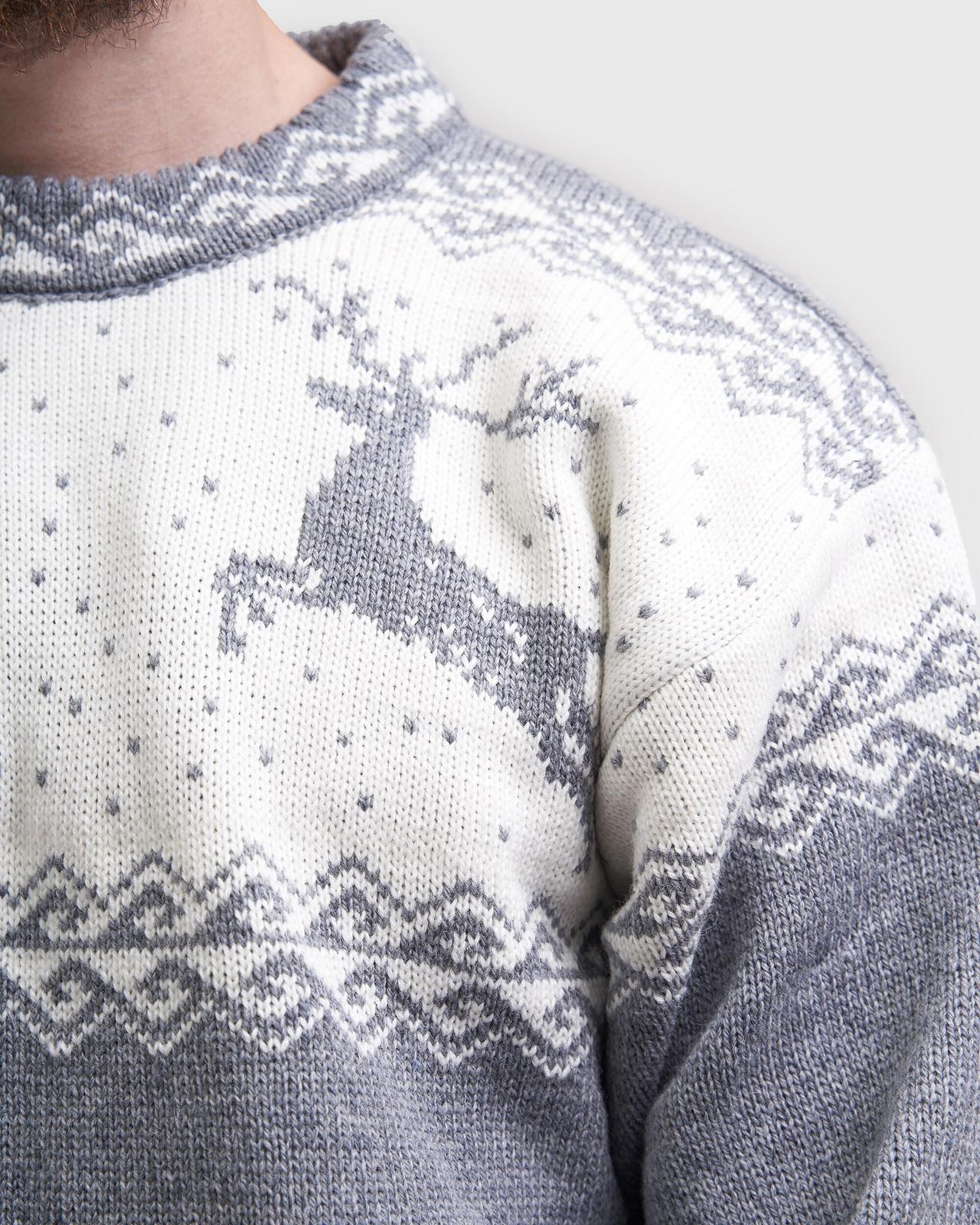il_2000xN.6558114050_3avl.jpg Wool Jumper With Reindeers, Oversized Sweater, Christmas Sweater For Men