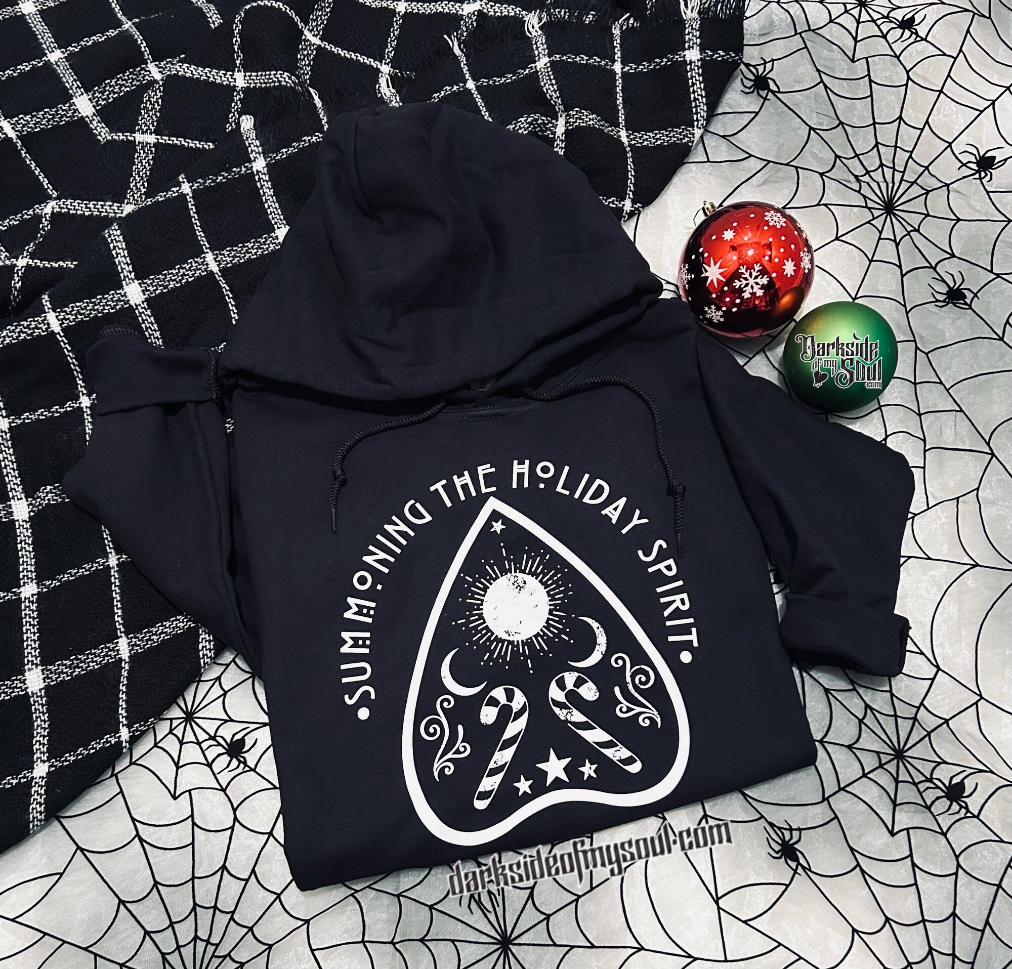 Summoning The Holiday Spirit | Dead Inside But It’s Christmas | Christmas Sweatshirt | Cozy Sweatshirt | Bruja | Witchy Christmas