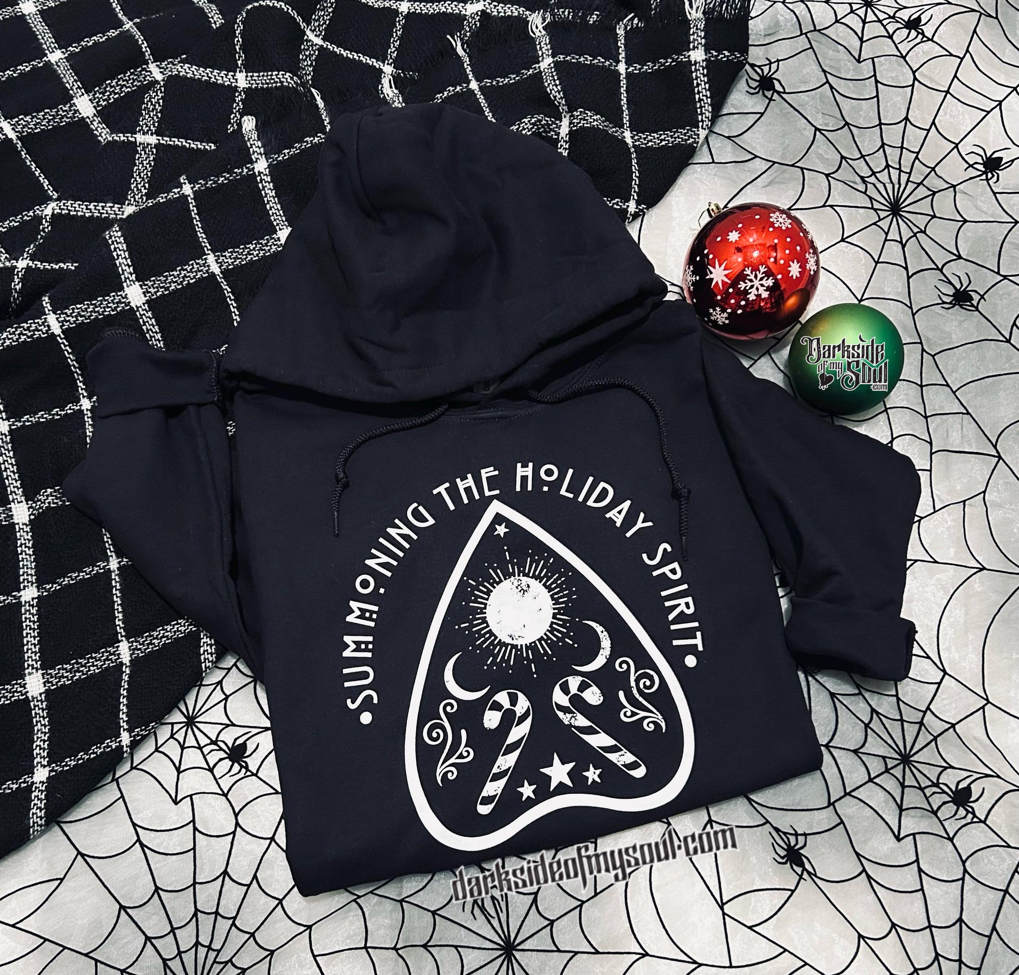 Summoning The Holiday Spirit | Dead Inside But It’s Christmas | Christmas Sweatshirt | Cozy Sweatshirt | Bruja | Witchy Christmas