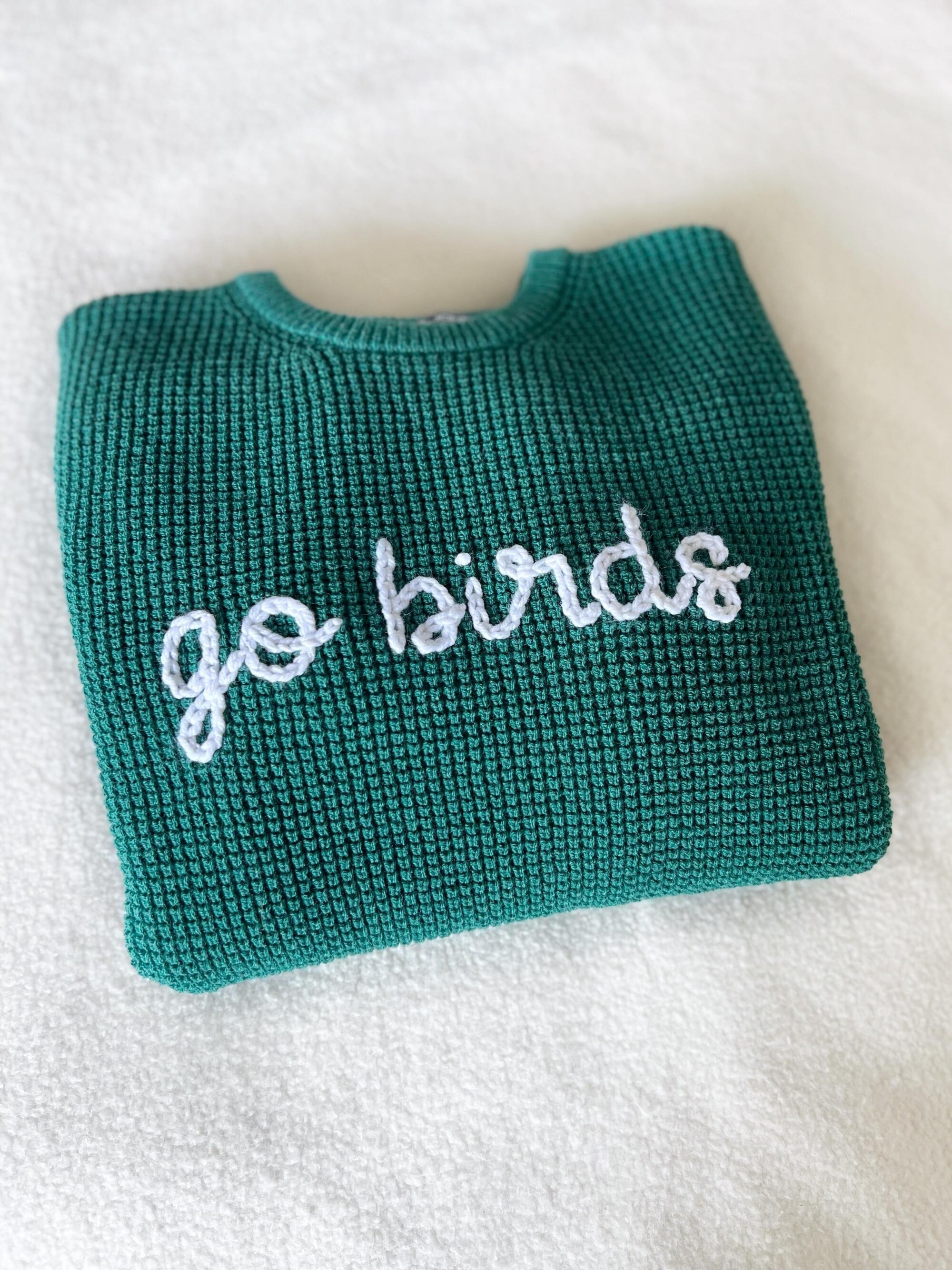 Embroidered Knit Sports Team Sweater: Custom Fan Apparel (Adult)