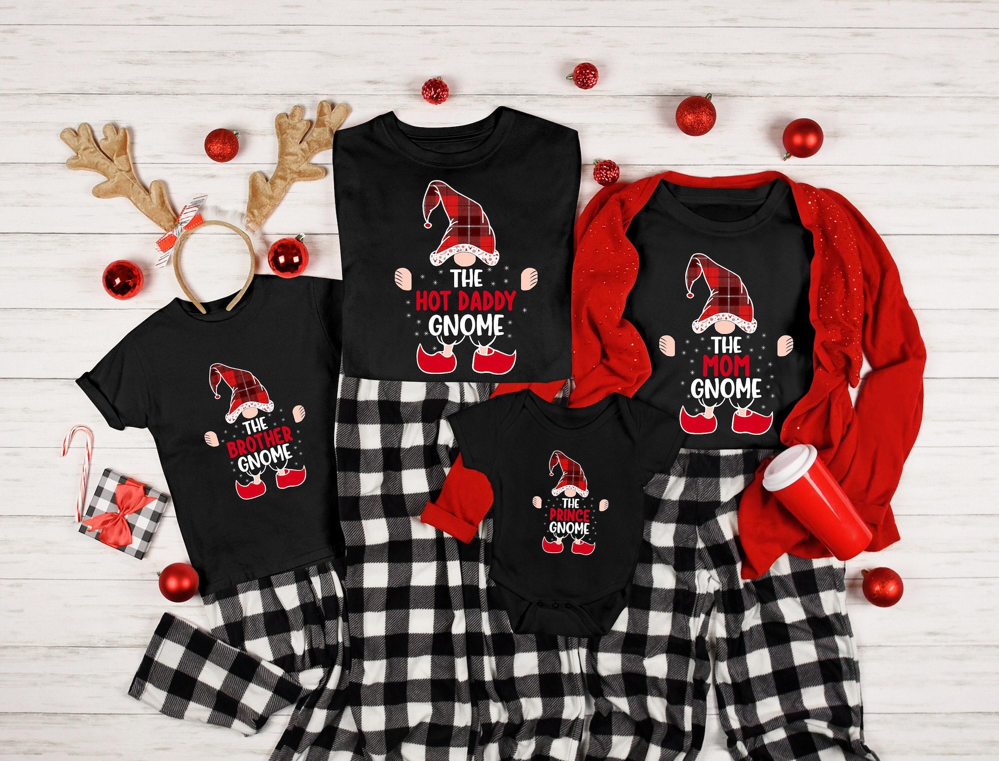 Custom Christmas Gnome, Custom Christmas Name Gnome Family Shirt, Matching Christmas Shirts, Kids Matching Gnome Tees