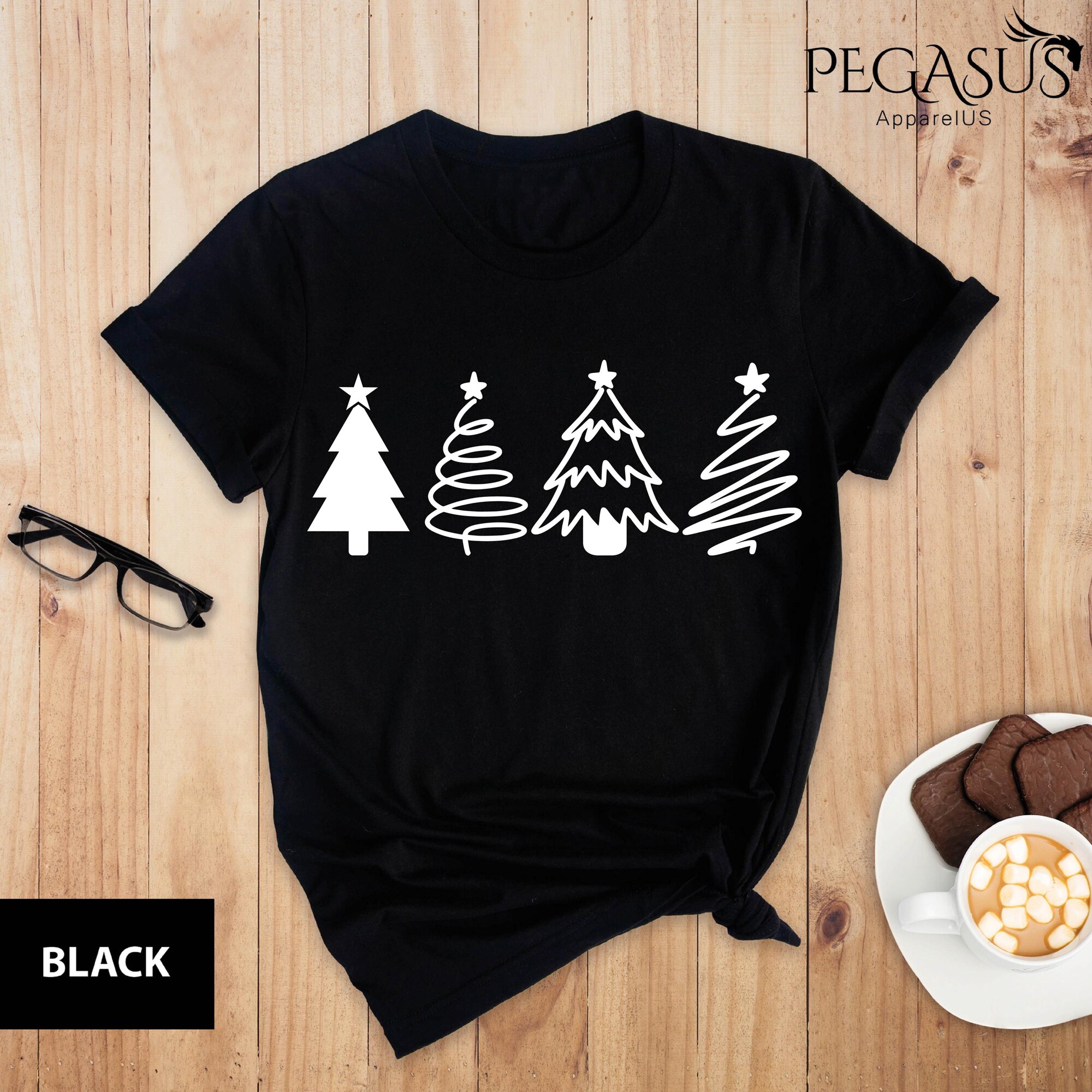 il_2000xN.6687928246_omk2.jpg Christmas Trees Shirt, Pine Trees, Nature Lover Gift, Holiday Shirt, Tree Lover Shirt, Shirts For Christmas, Cute Christmas Shirts