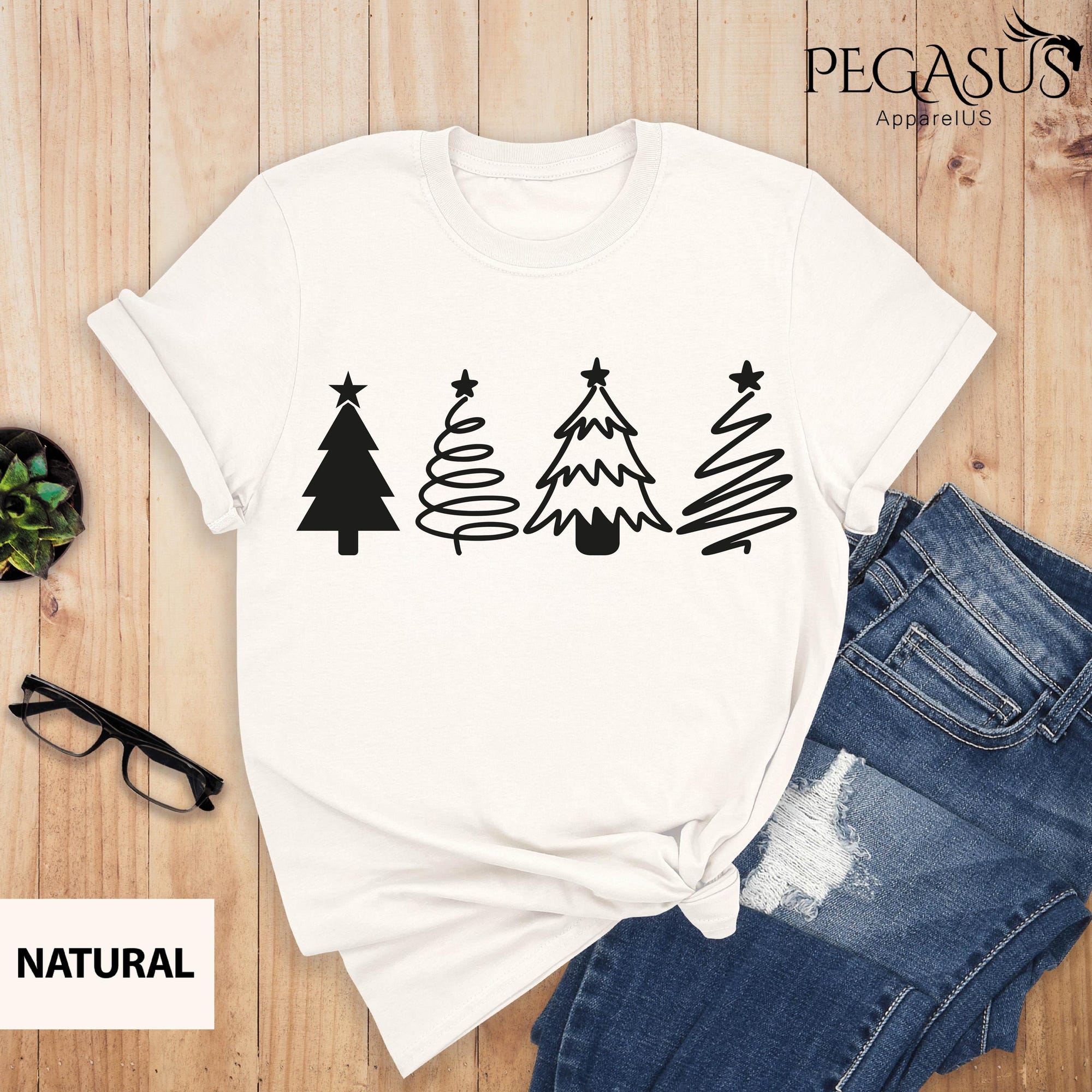 il_2000xN.6687928252_jpqu.jpg Christmas Trees Shirt, Pine Trees, Nature Lover Gift, Holiday Shirt, Tree Lover Shirt, Shirts For Christmas, Cute Christmas Shirts
