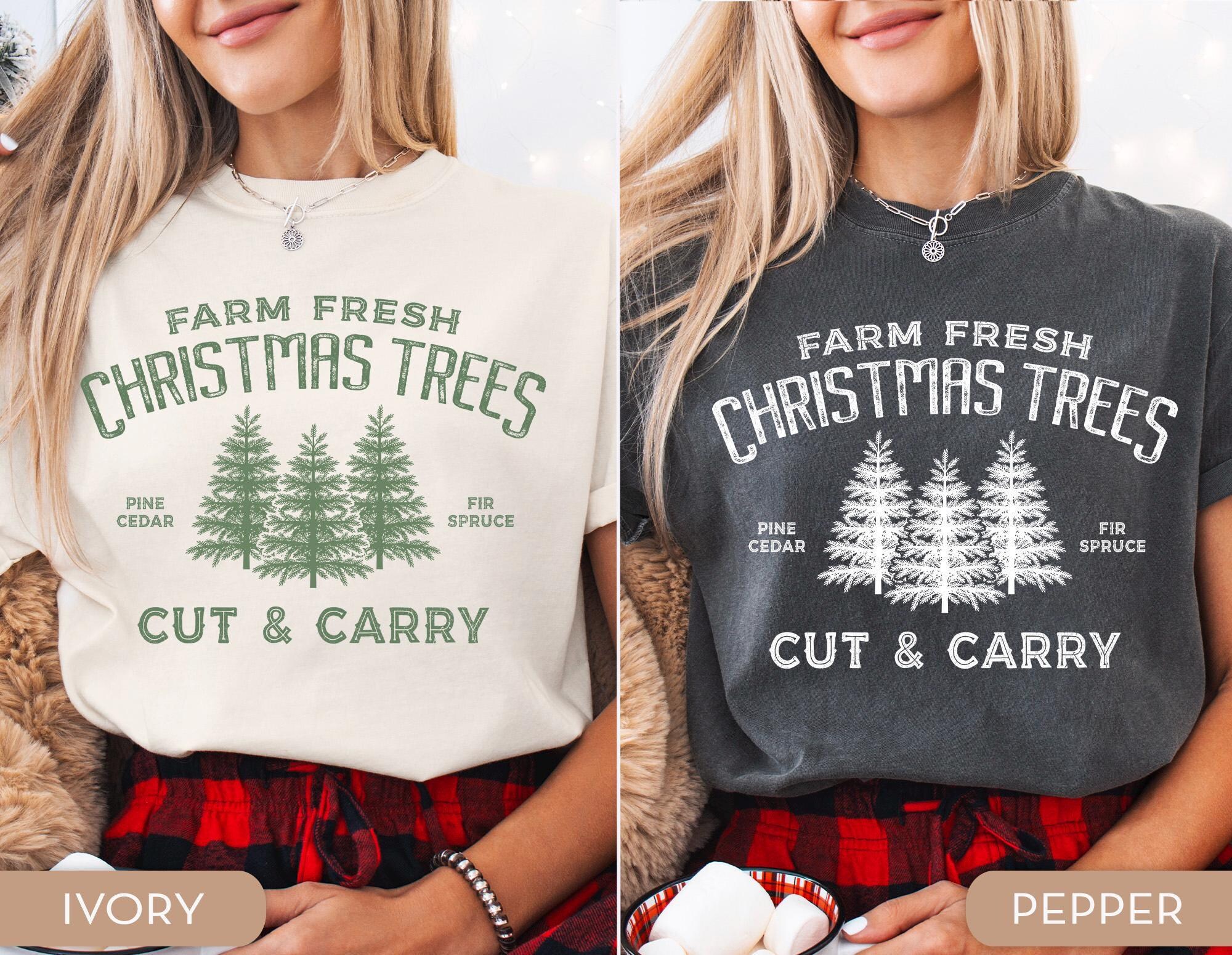 il_2000xN.6698897122_b1ad-1.jpg Comfort Colors® Farm Fresh Christmas Shirt, Holiday Shirt, Cute Christmas Shirt, Christmas Trees Holiday Shirt