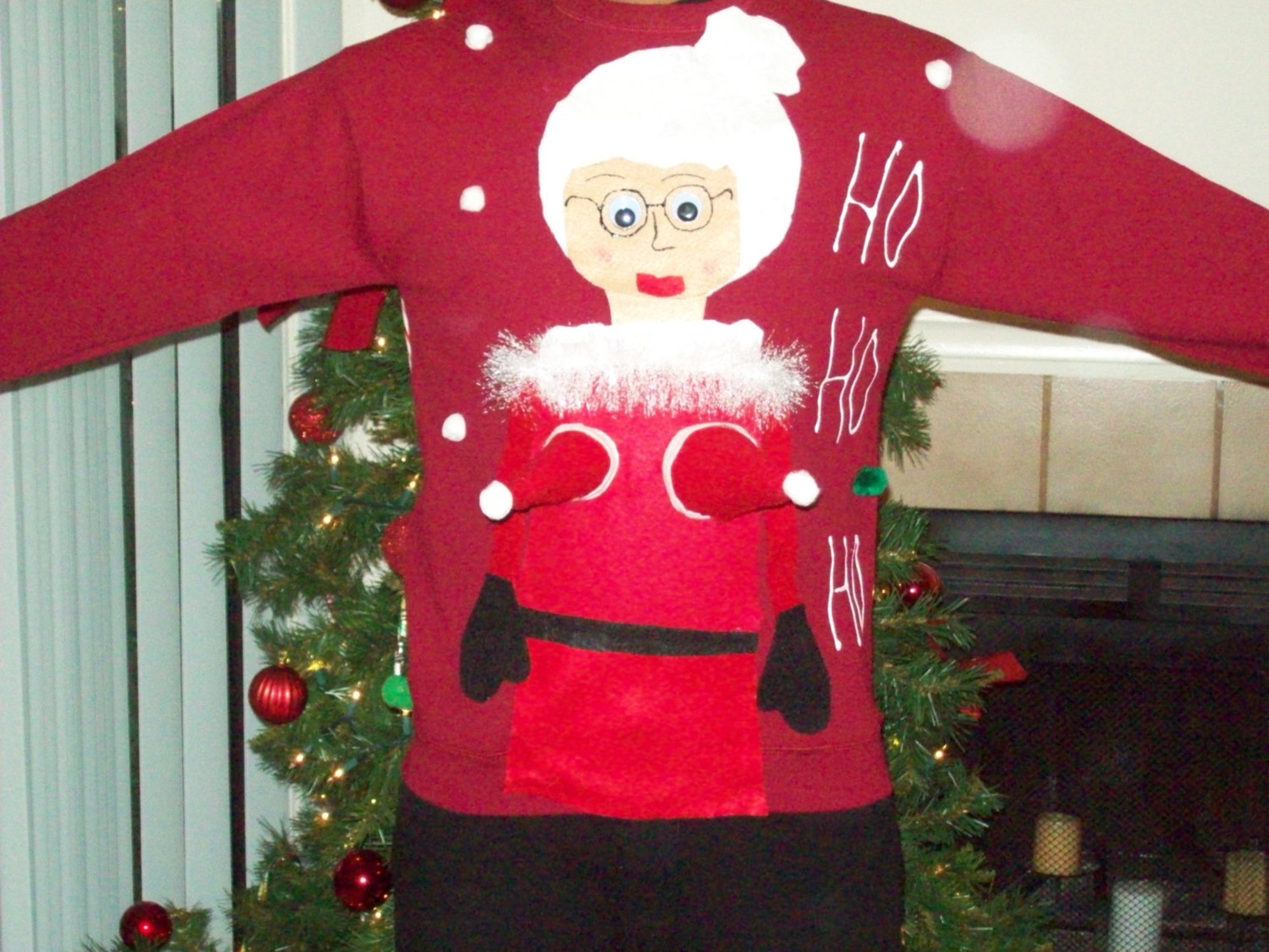 Women’s Ugly Christmas Sweater Women Funny Naughty Mrs claus with boobs Fun. with  funny holiday sweaters