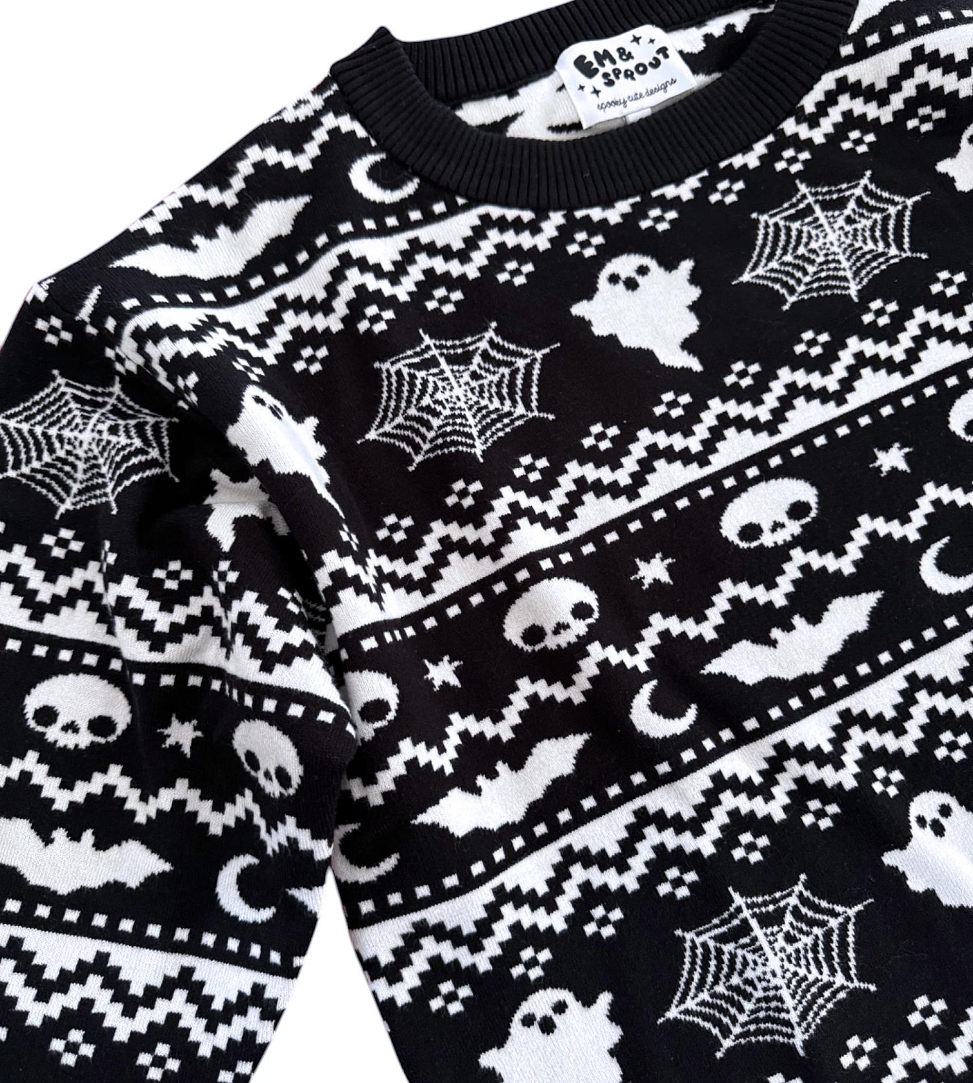 Cozy Spooks Pullover Sweater – Ladies Sizes S-3X
