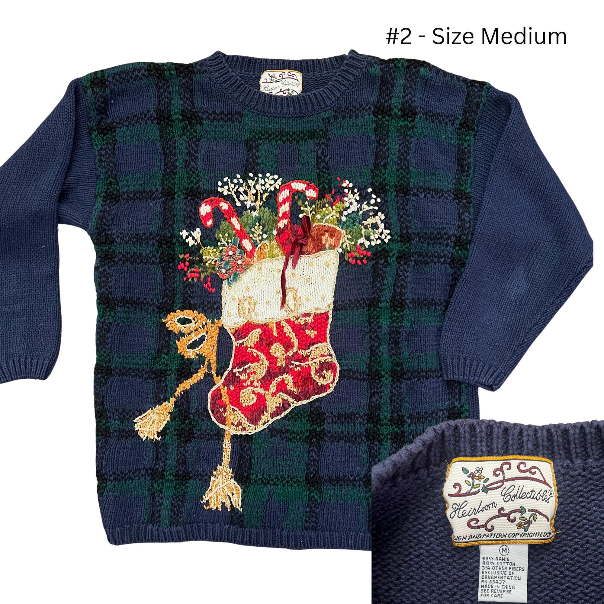 il_2000xN.6741891163_bnpy-1.jpg Vintage Ugly Christmas Sweater: Festive Holiday Cardigan or Vest - You Choose