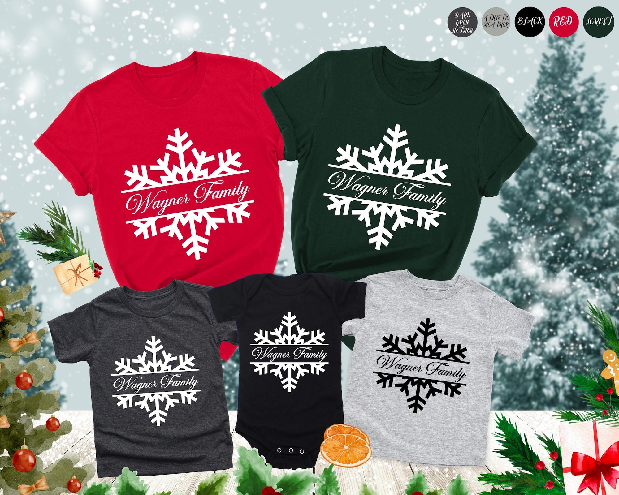 Custom Family Christmas Shirts, Matching Family Christmas Shirts, Personalized Christmas Family Shirt, Merry Family Shirt, Christmas Gifts