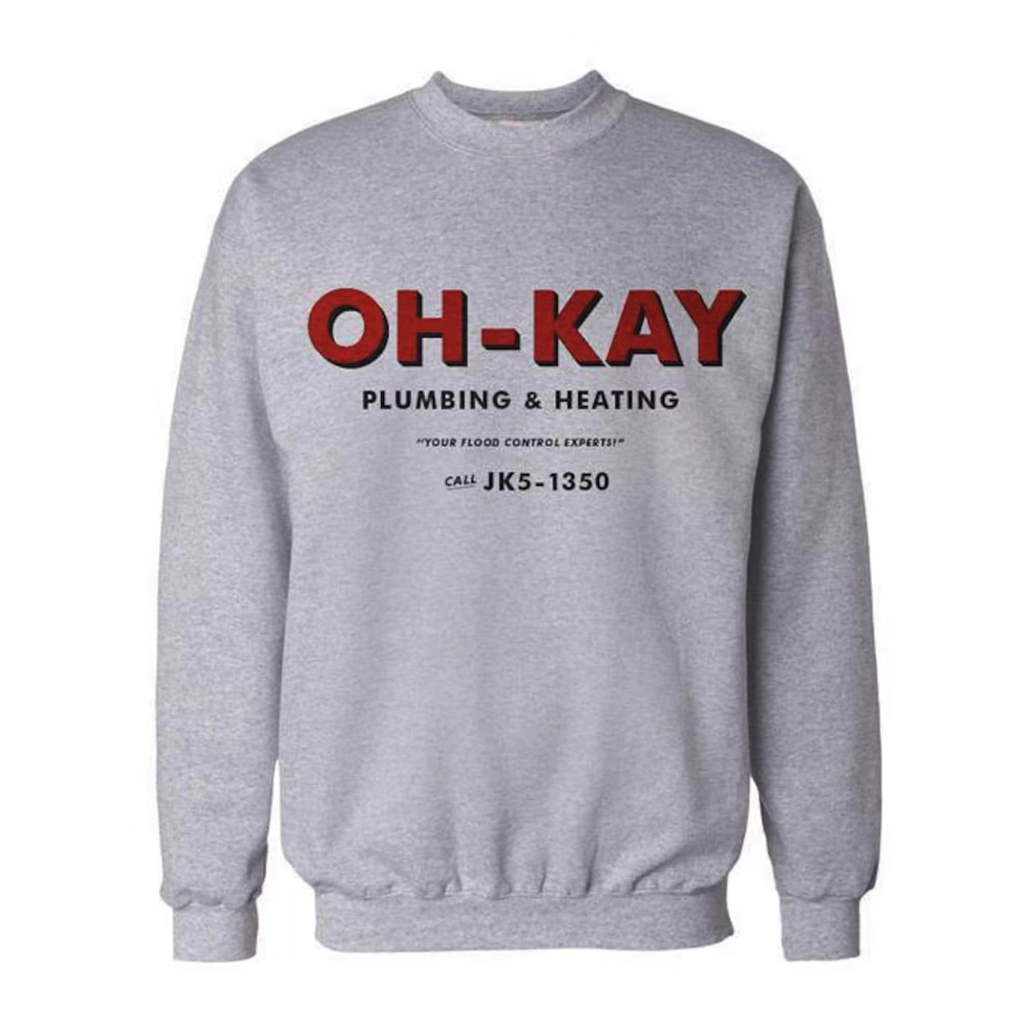 Home Alone Christmas Jumper! OH-KAY Plumbing & Heating Jumper, , Home Alone Sweater, Home Alone gift,Macaulay Culkin Joe Pesci, Daniel Stern