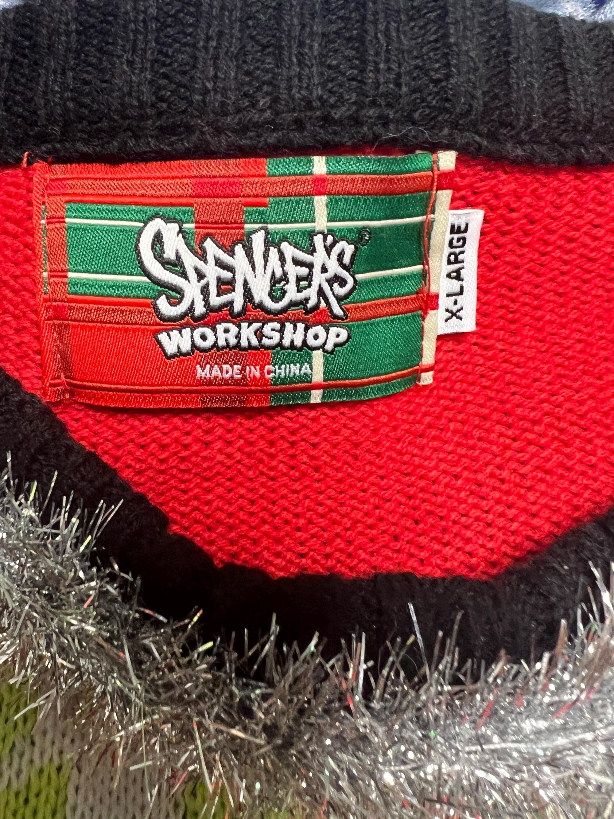 il_2000xN.6894190181_h8mu.jpg Pre-owned - Ugly Christmas Pullover Sweater- Elf lights up and talks - Size X Large