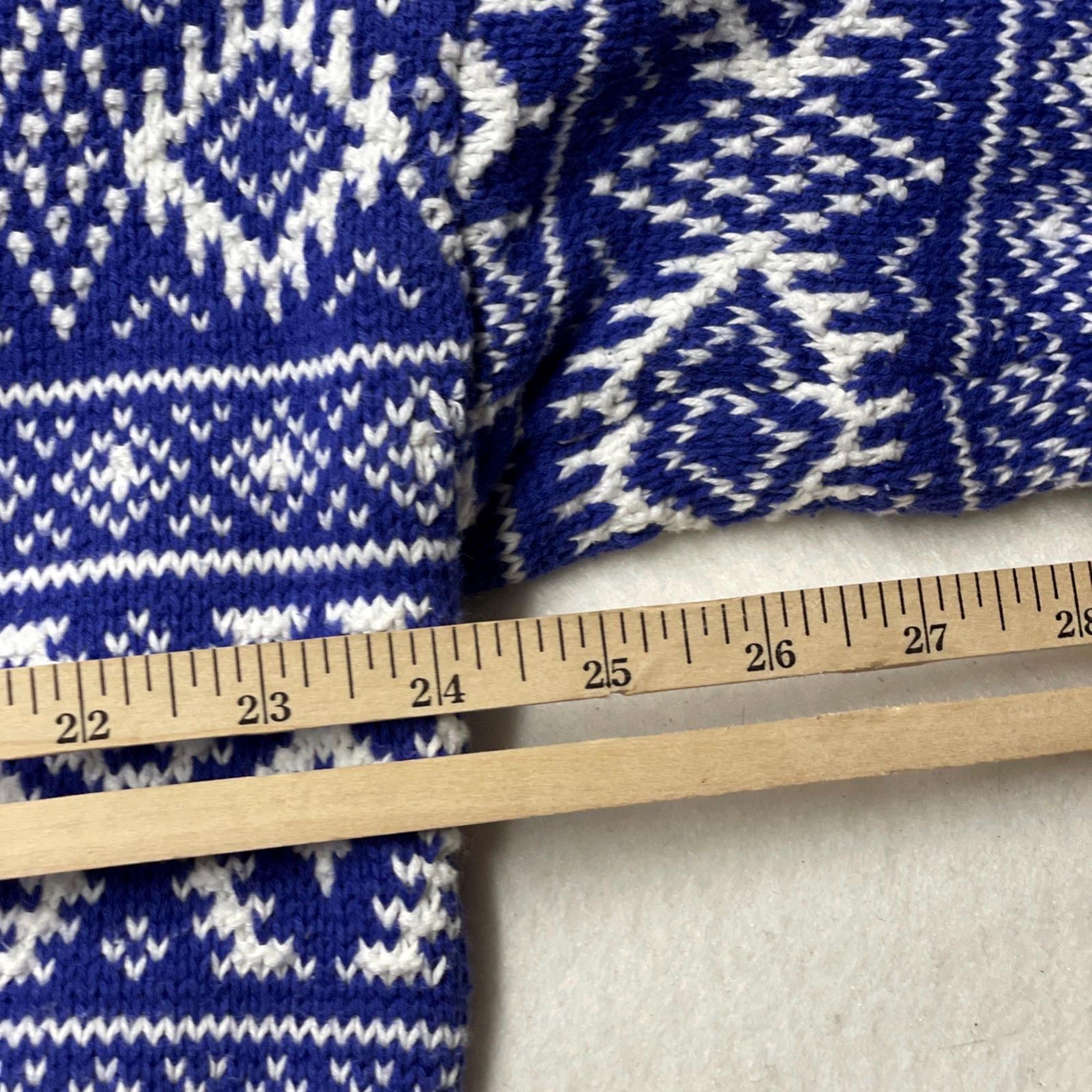 il_2000xN.6912355966_byec.jpg VTG Nautica Fair Isle Style Sweater Blue Baggy Geometric Holiday Christmas XL