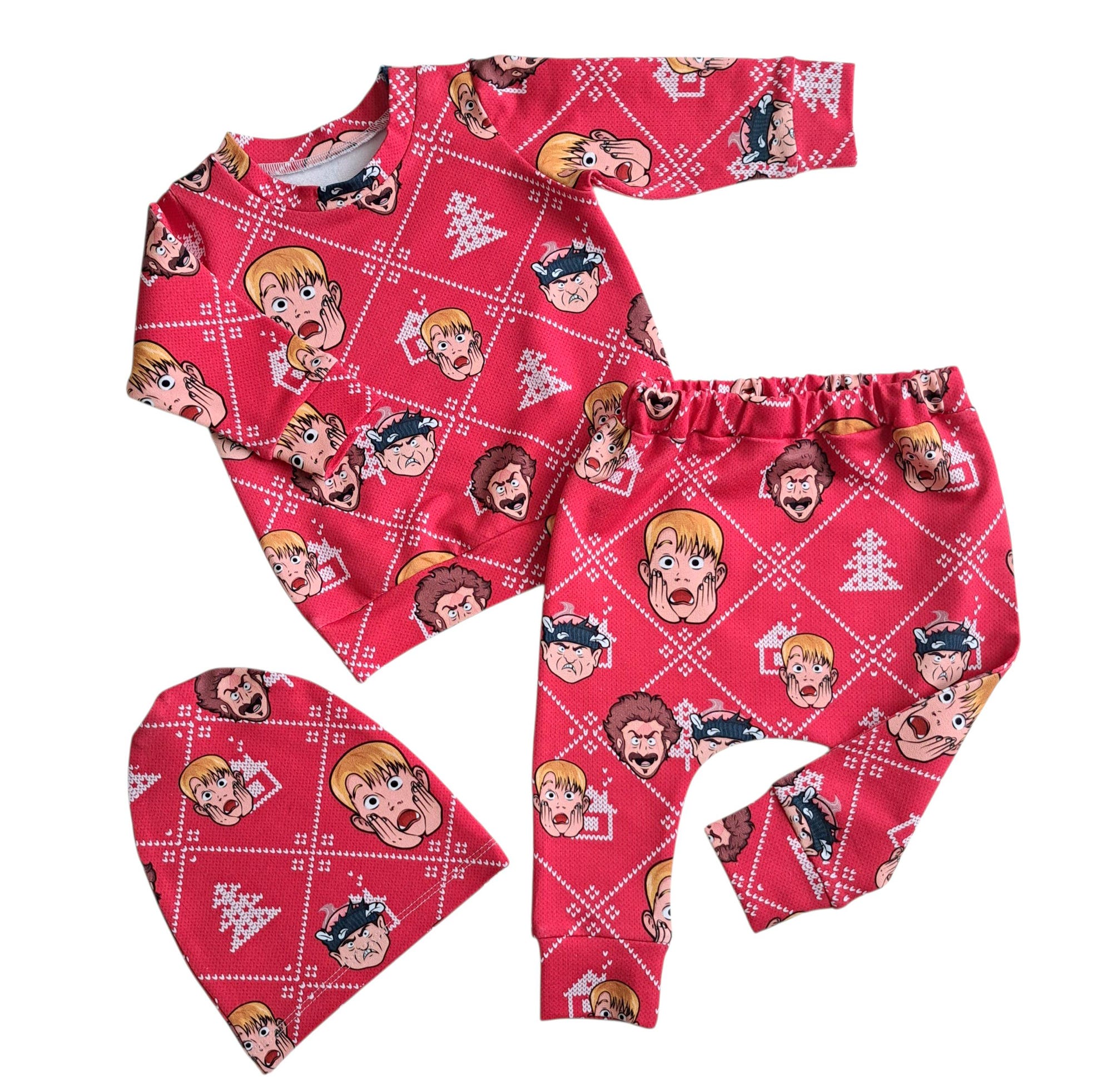 Home Alone Baby Outfit: Christmas Sweatshirt & Pants Set