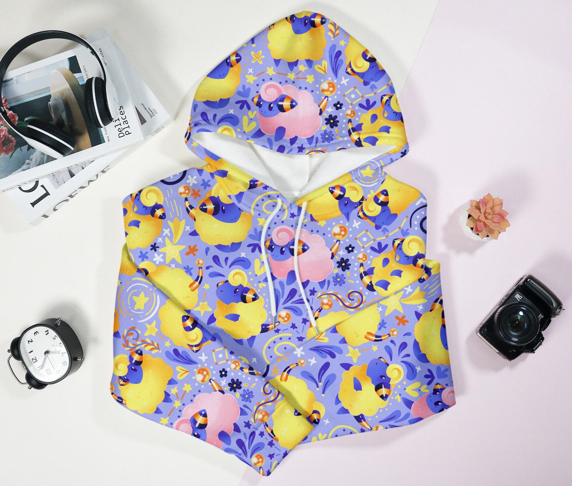 Mareep Hoodie Shirt Funny Unisex Hoodie Graphic Hooded Pullover Sweatshirt With Pocket Vintage Hoodie Long Sleeve Mareep Shirt Gift