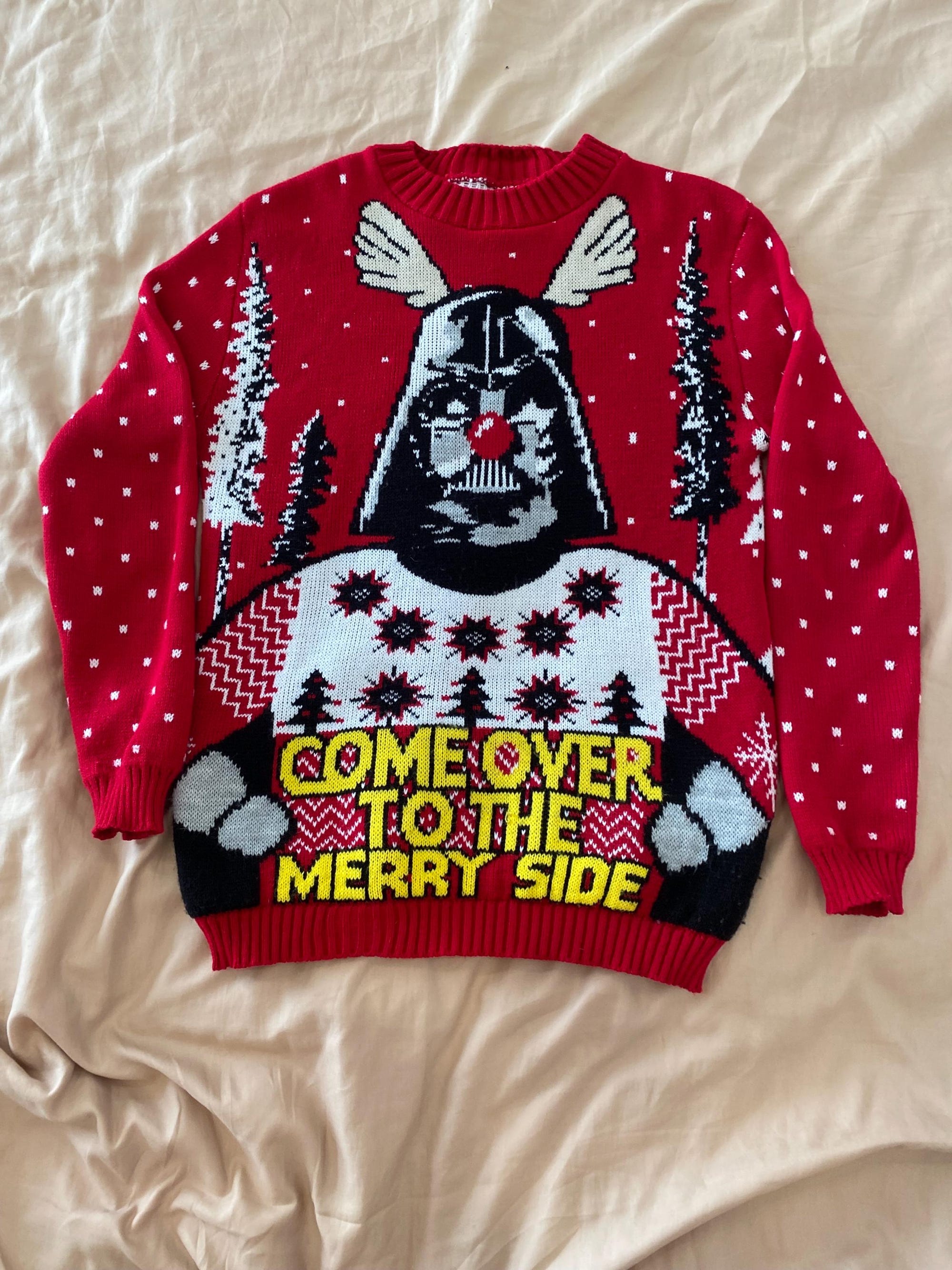 Funny Christmas Sweater: Star Wars Inspired Holiday Jumper – Unisex Size US 6