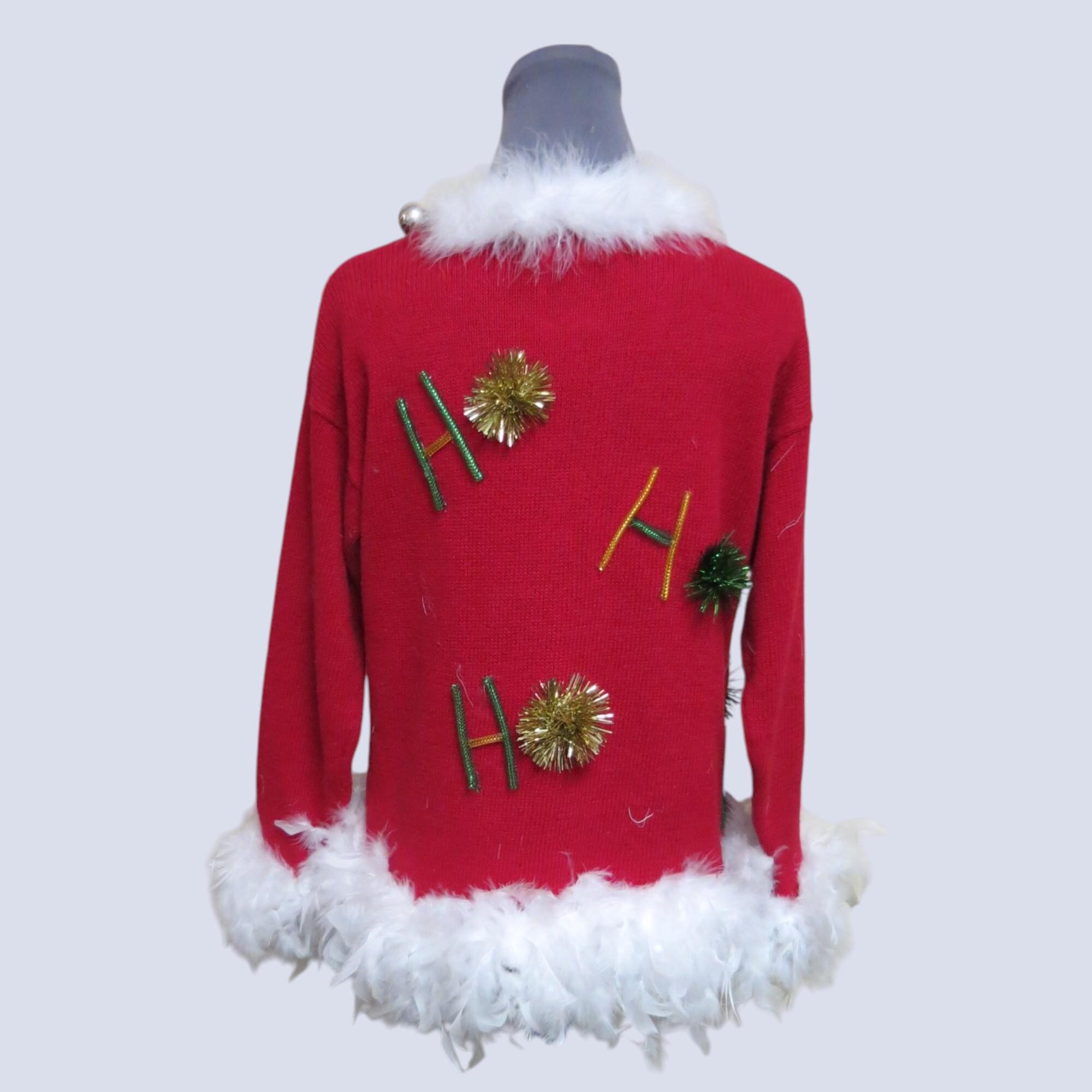 il_2000xN.6987388406_6v5t.jpg 2 Turtle Doves, a Partridge. a squirrel and Pear in a Christmas Tree Tacky Ugly Christmas Sweater Feathers Womens L, 12/14