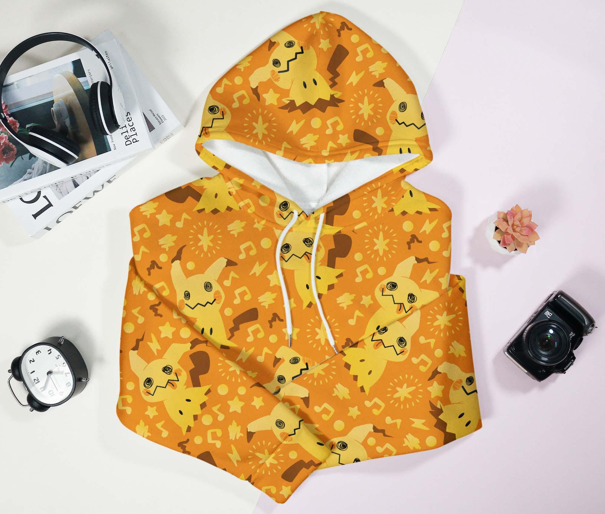 Mimikyu Hoodie, Cute Ghost Hoodie for Her Him, Kawaii Sweatshirt, Unisex Cozy Hoodie, Mimikyu Shirt Gift