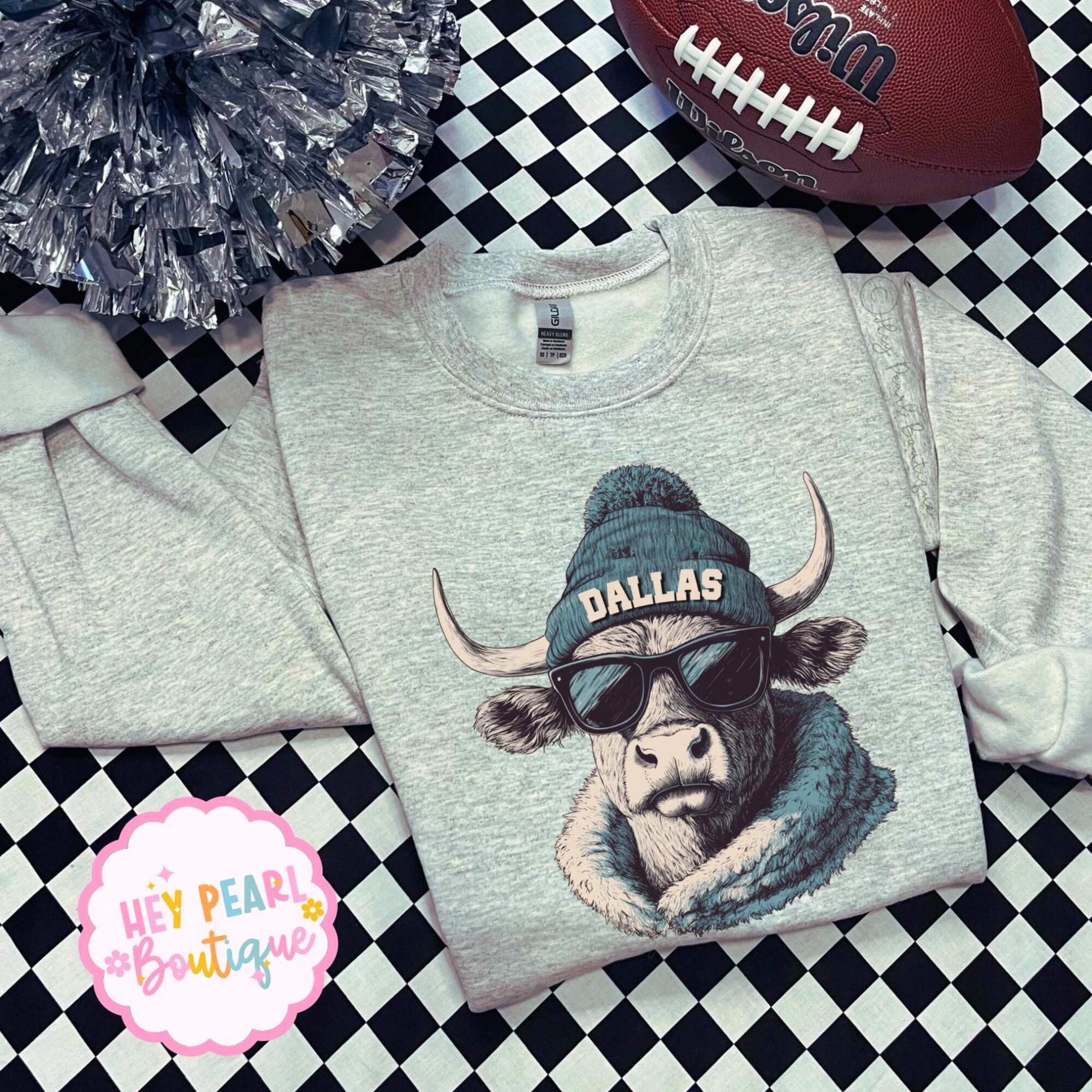 Dallas Football Spirit Animal Sweatshirt: Vintage-Inspired Game Day Apparel