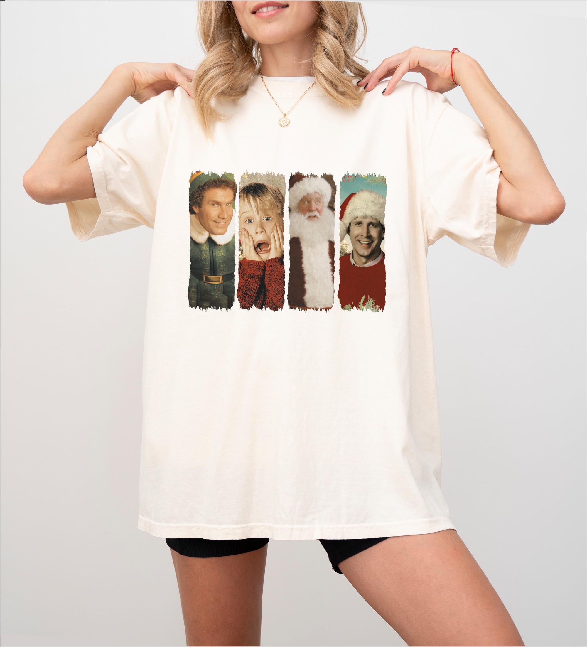 90’s Christmas films shirt, Buddy Elf shirt, Kevin McCallister Home Alone shirt, Santa Clause shirt, Clark Griswold, 90s retro vintage shirt