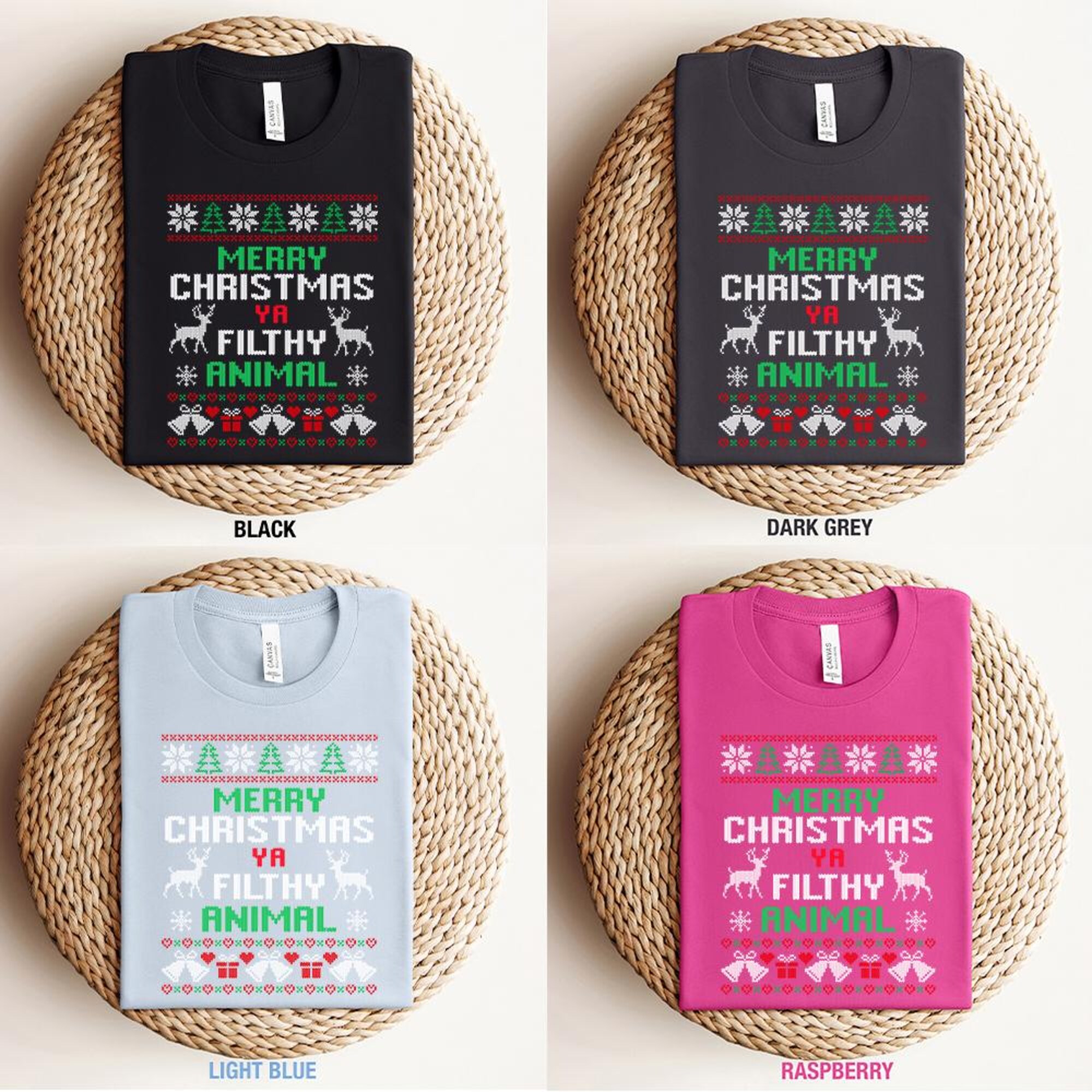 il_2000xN.7057551965_q692-1.jpg Merry Christmas Ya Filthy Animal Sweatshirt: Ugly Xmas Crewneck