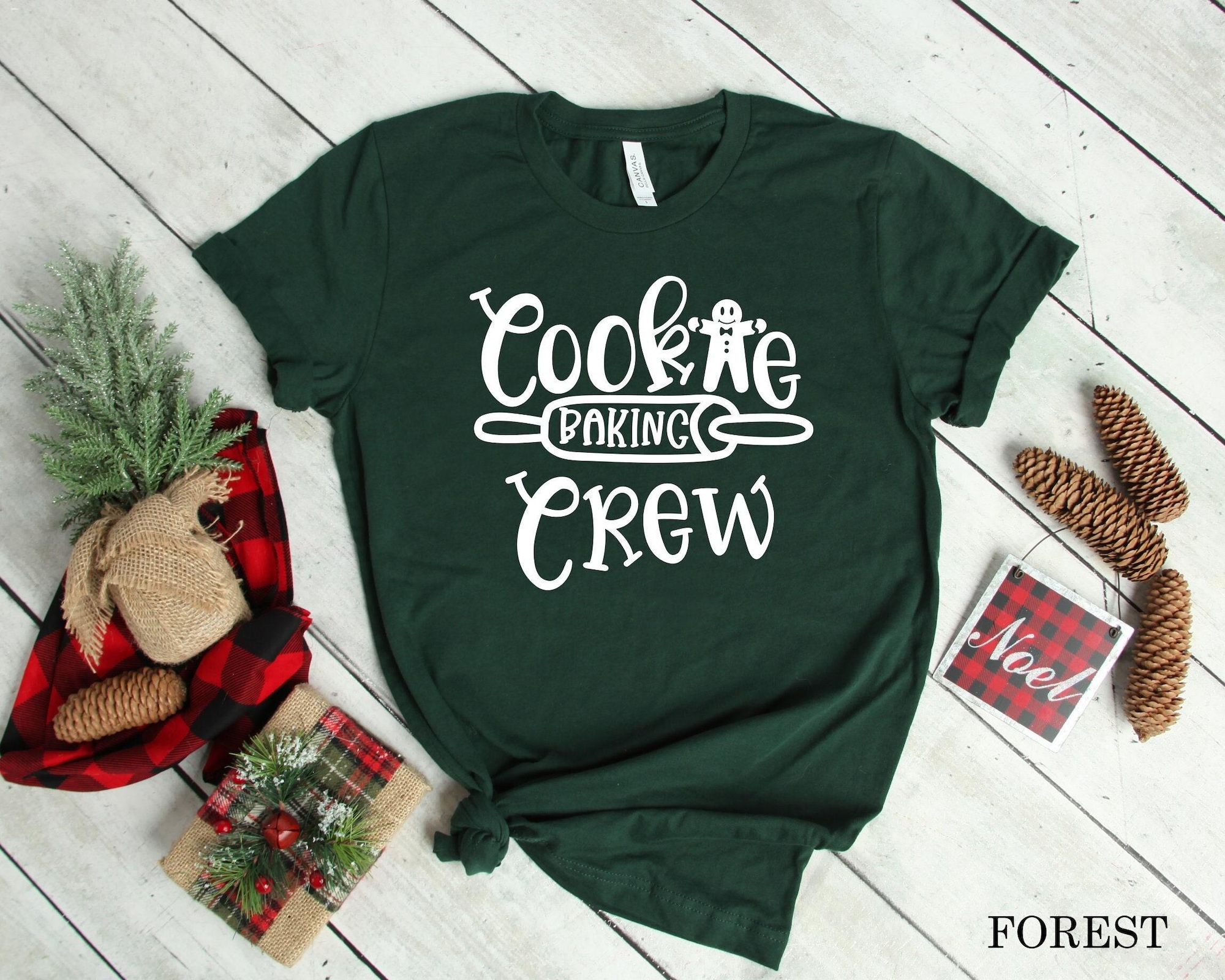 Christmas Shirt, Cookie Baking Crew Shirt, Women’s Christmas Shirt, Women’s Holiday Shirt, Unisex Tee