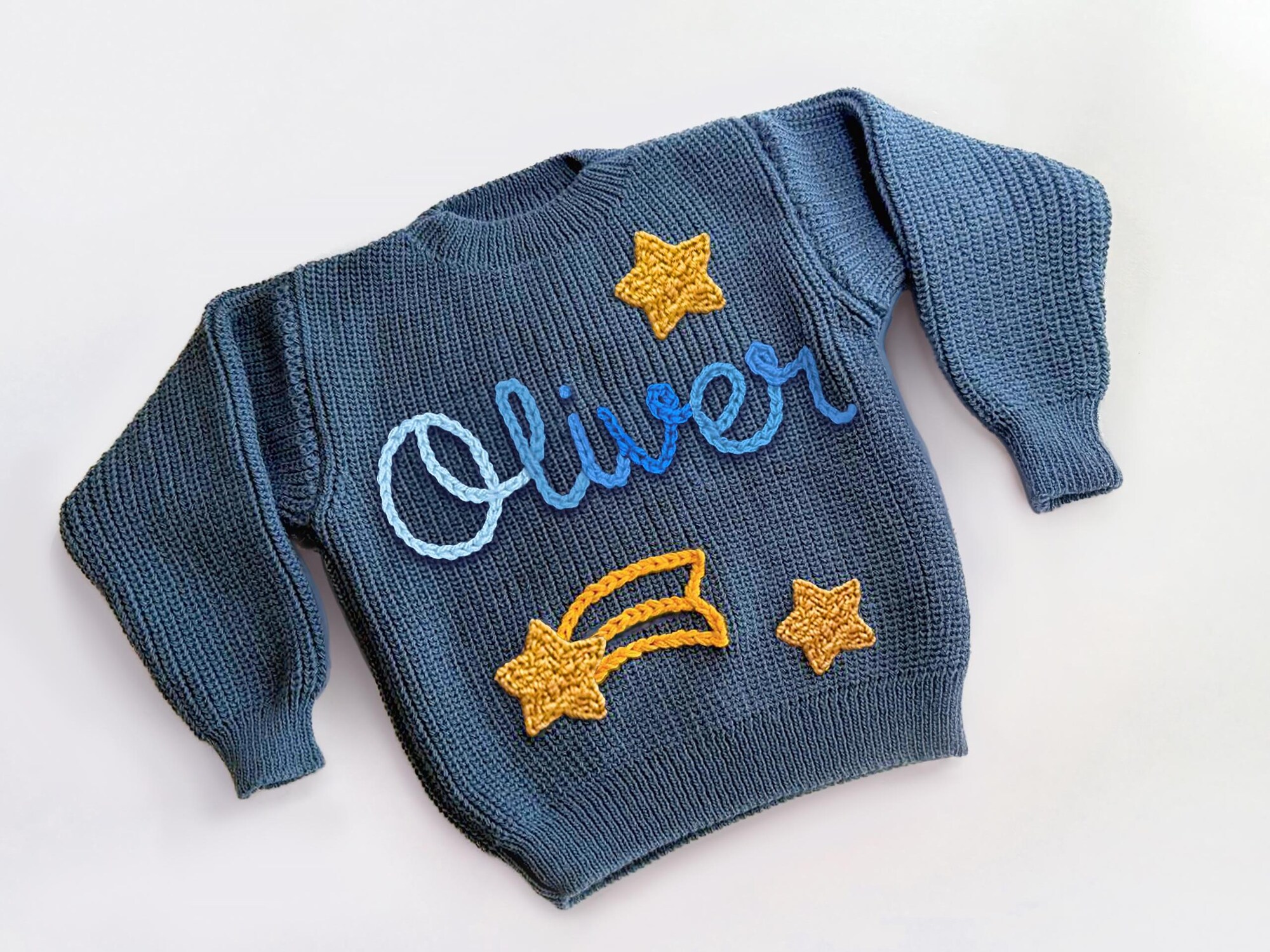 il_2000xN.7073125366_jffv.jpg Hand-Embroidered Christmas Baby Sweater: Personalized Keepsake Gift