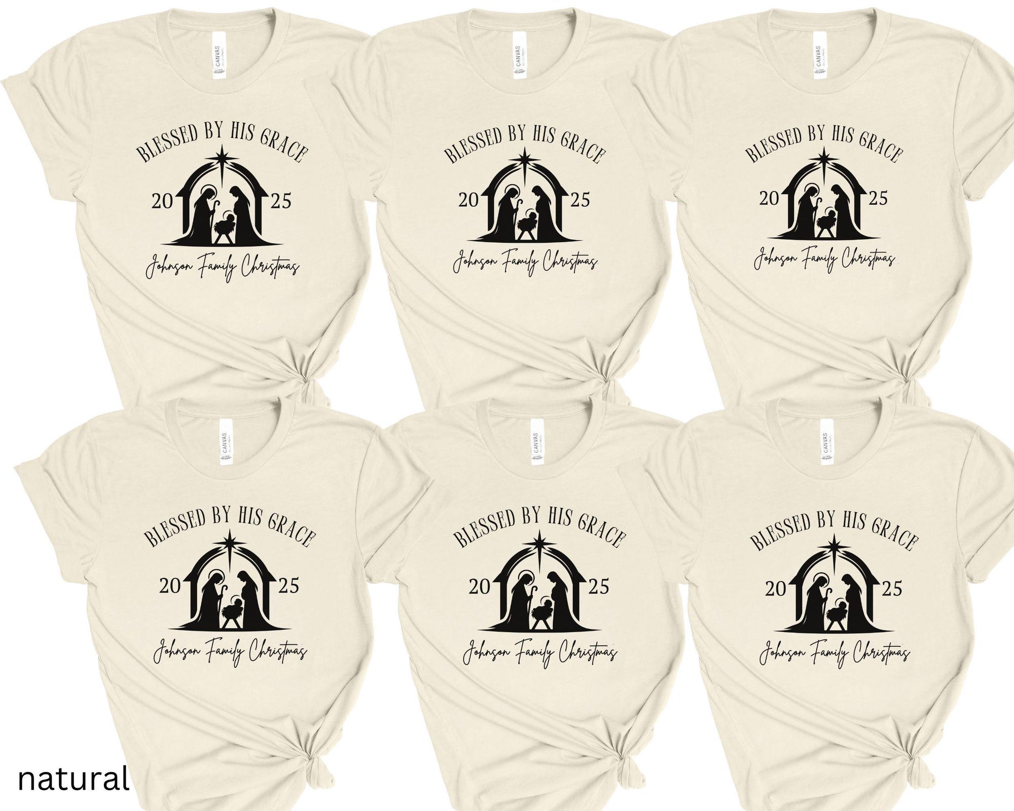 il_2000xN.7083800806_qhuk.jpg Custom Family Christmas Shirt, Christian Family Matching Tshirt, Personalized Xmas Shirt, Holiday Gift for Christian Family Crewneck T-shirt