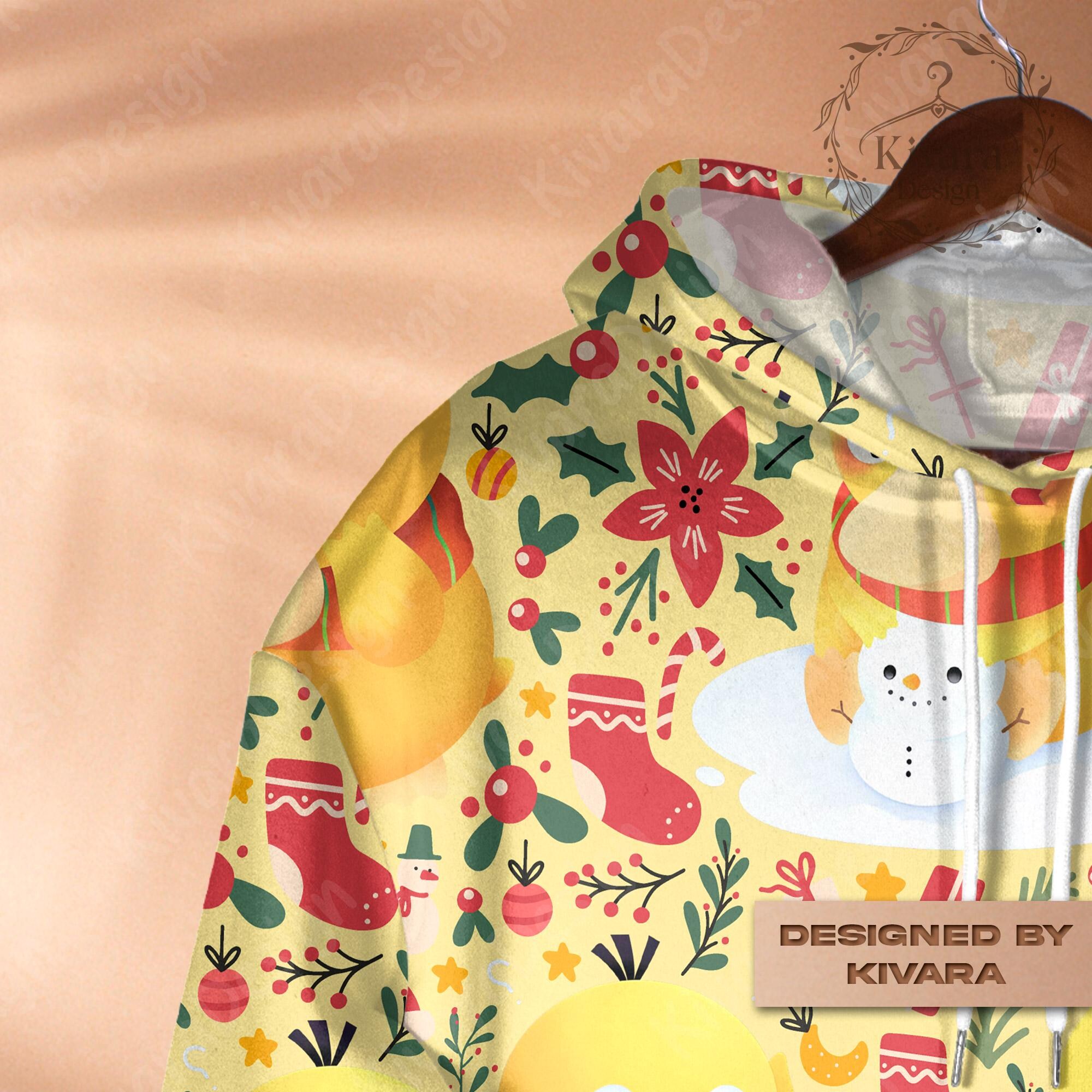 il_2000xN.7085047940_suft-1.jpg Psyduck Festival Hoodie Sweatshirt Water Type Sweatshirt for Anime, Video Game Fans, Kawaii Couples Outfit