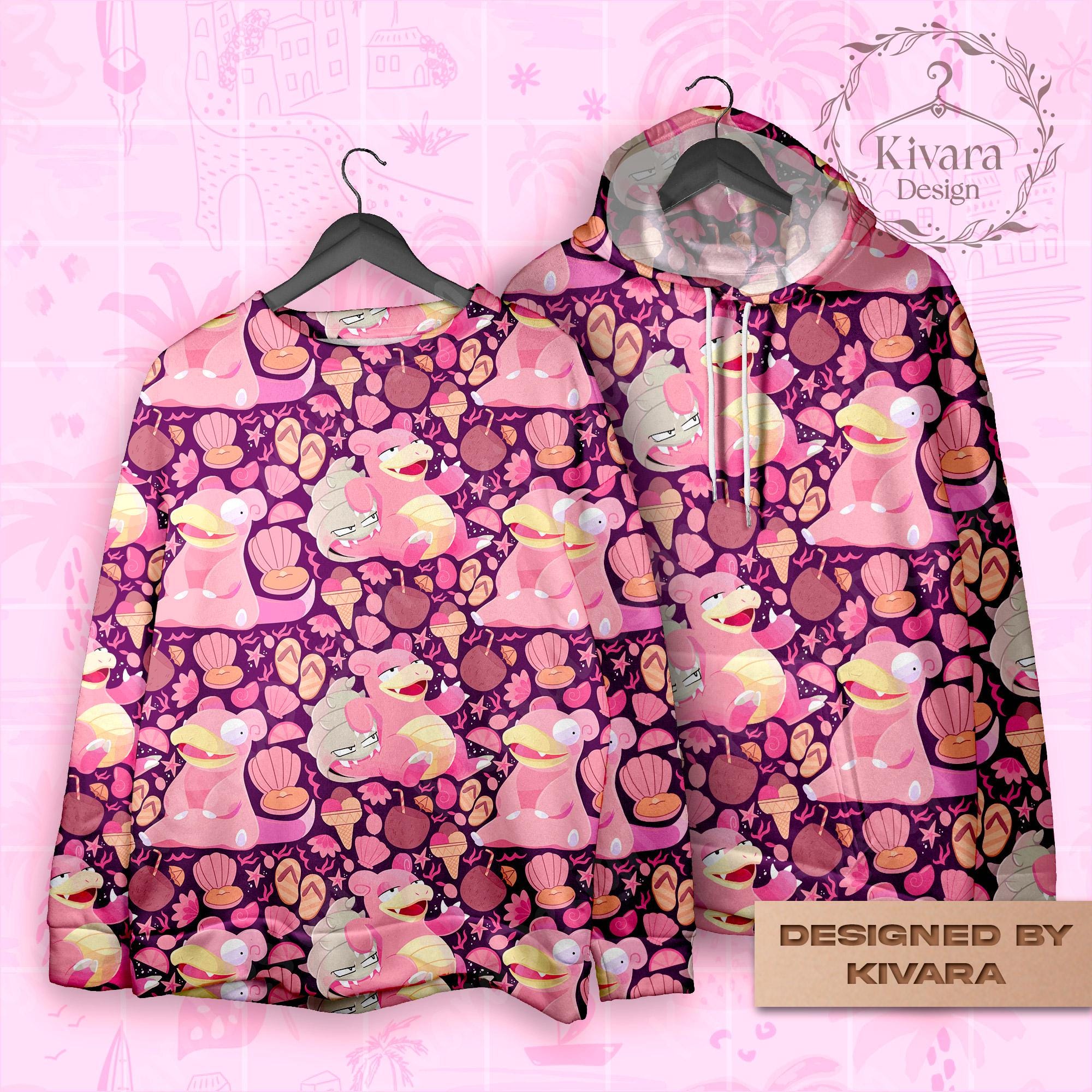 Slowpoke Cute Hoodie Sweatshirt Inspired Cute Hoodie, Anime Sweatshirt, Video Game Gift