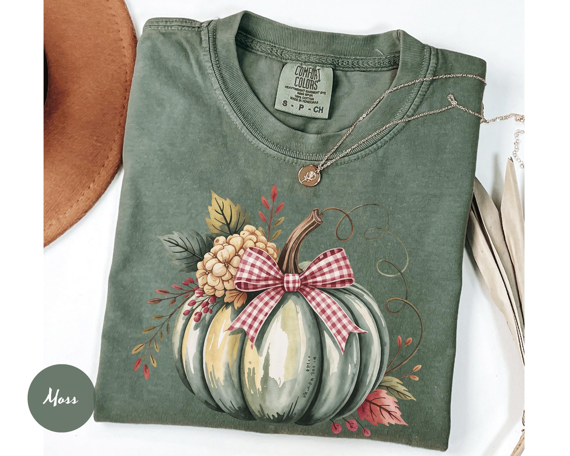 Comfort Colors® Pumpkin Shirt, Womens Halloween Shirt, Pumpkin Patch Shirt, Fall Graphic Tee, Watercolor Pumpkin Shirt, Thanksgiving gift